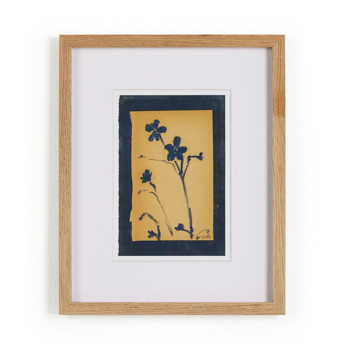 Vintage Blue Daisy By Shaina Page