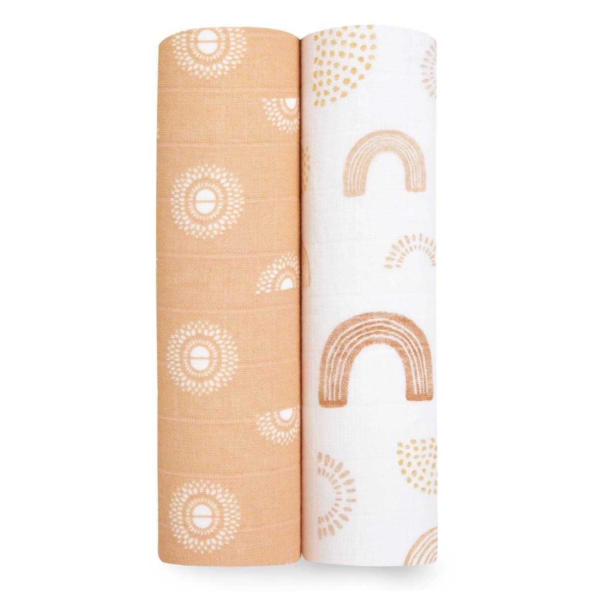 Boutique 100% Cotton Muslin Swaddle Blanket 2 Pack