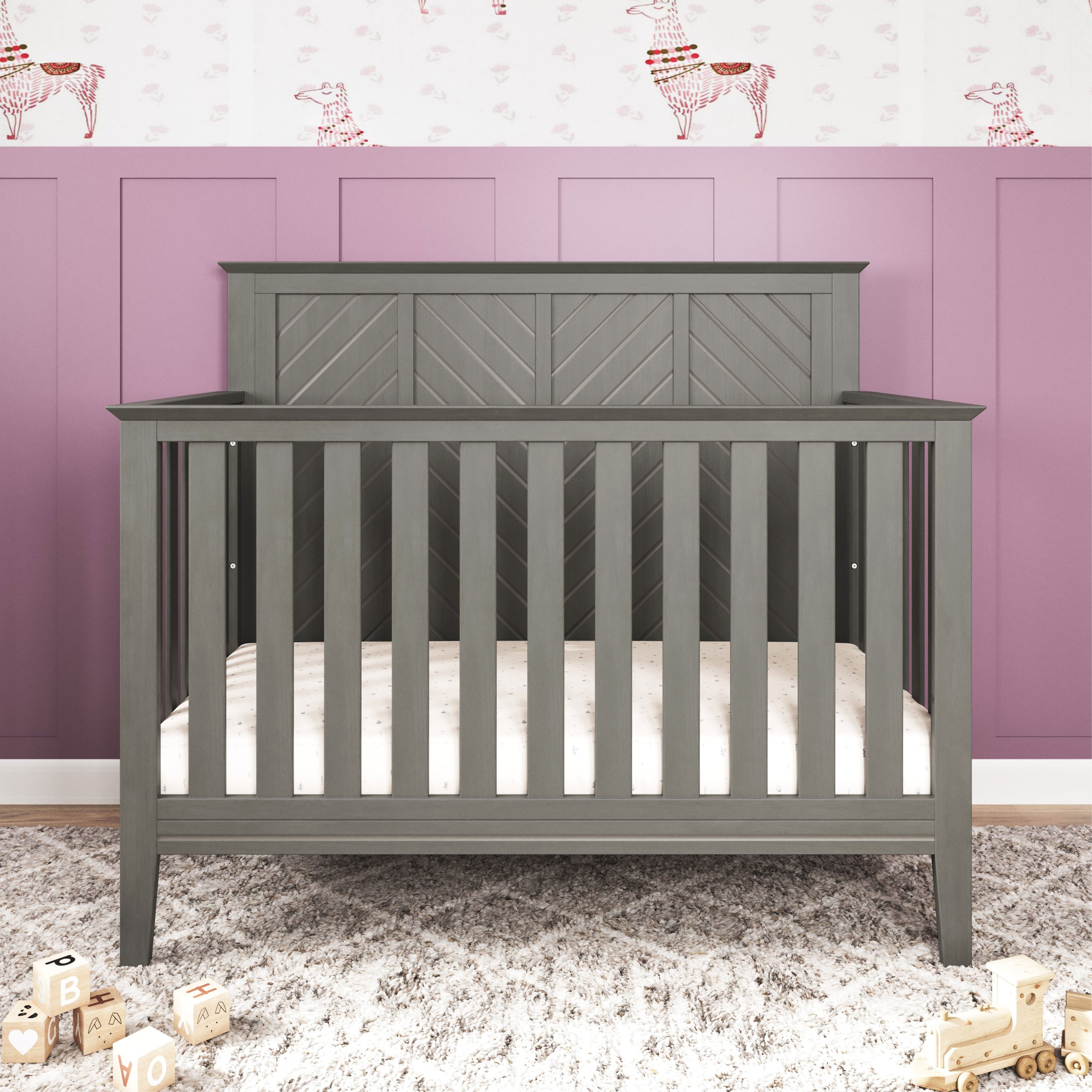Atwood 4-in-1 Convertible Crib, Lunar Gray
