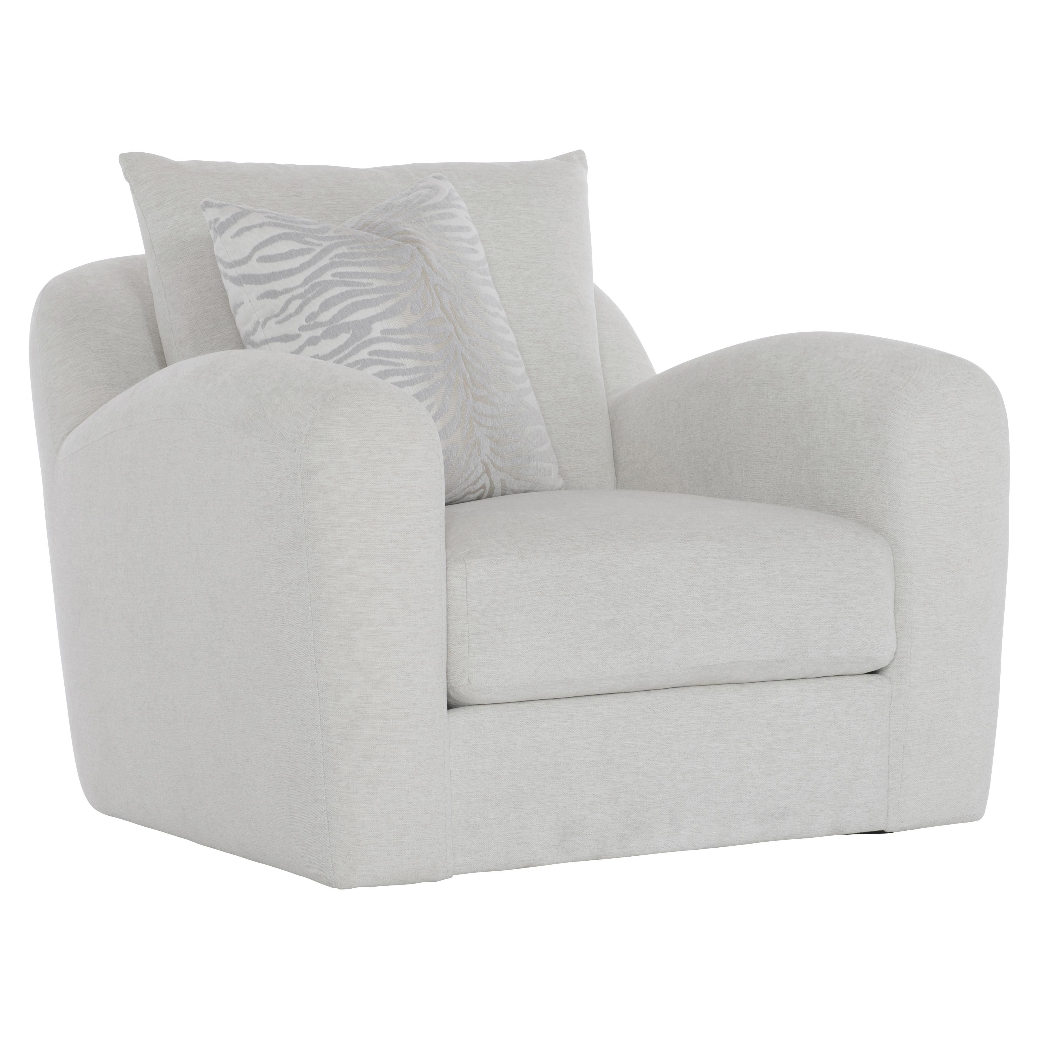 Bernhardt Furniture Asher Fabric Swivel Chair