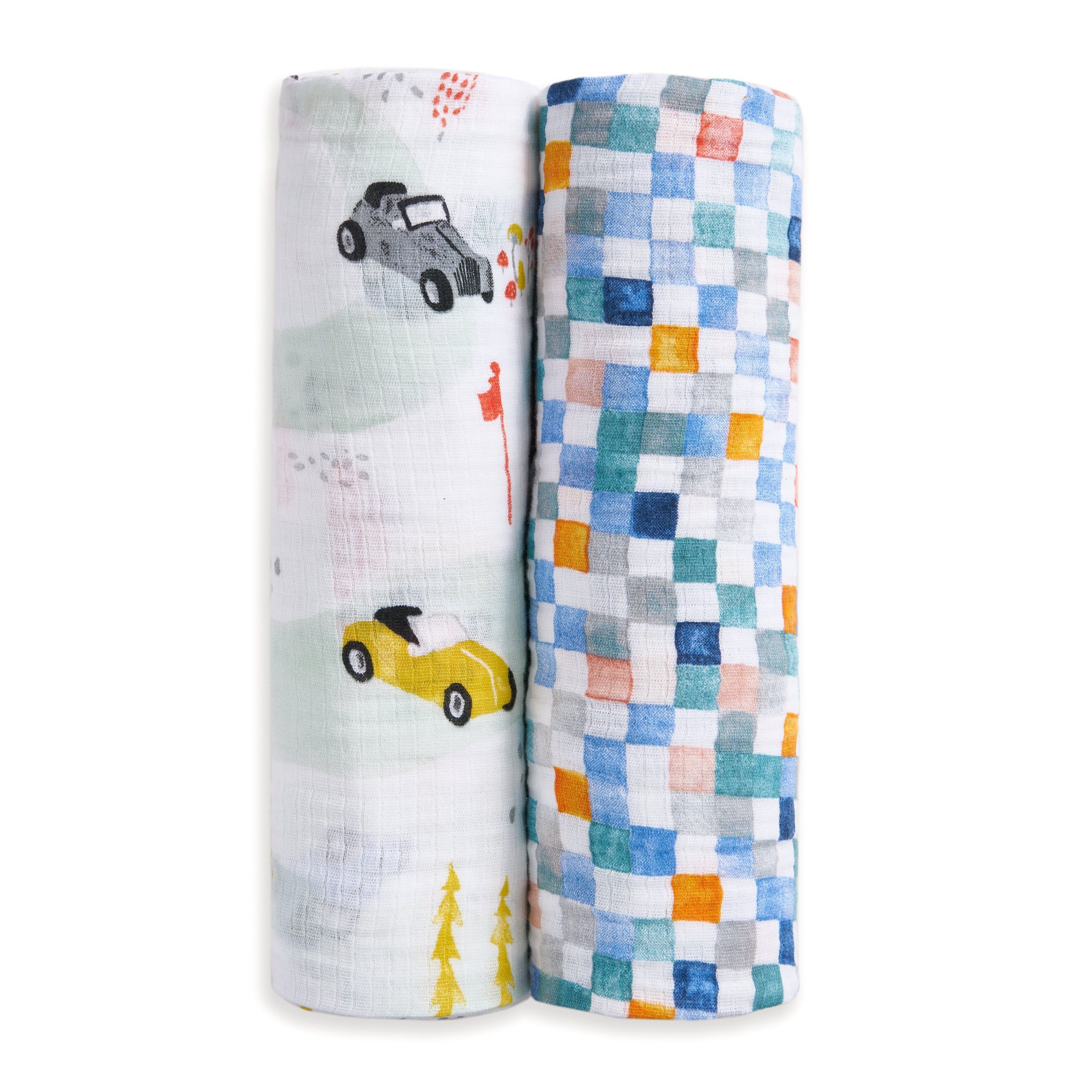 Essentials Cotton Muslin Swaddle Blanket 2 Pack