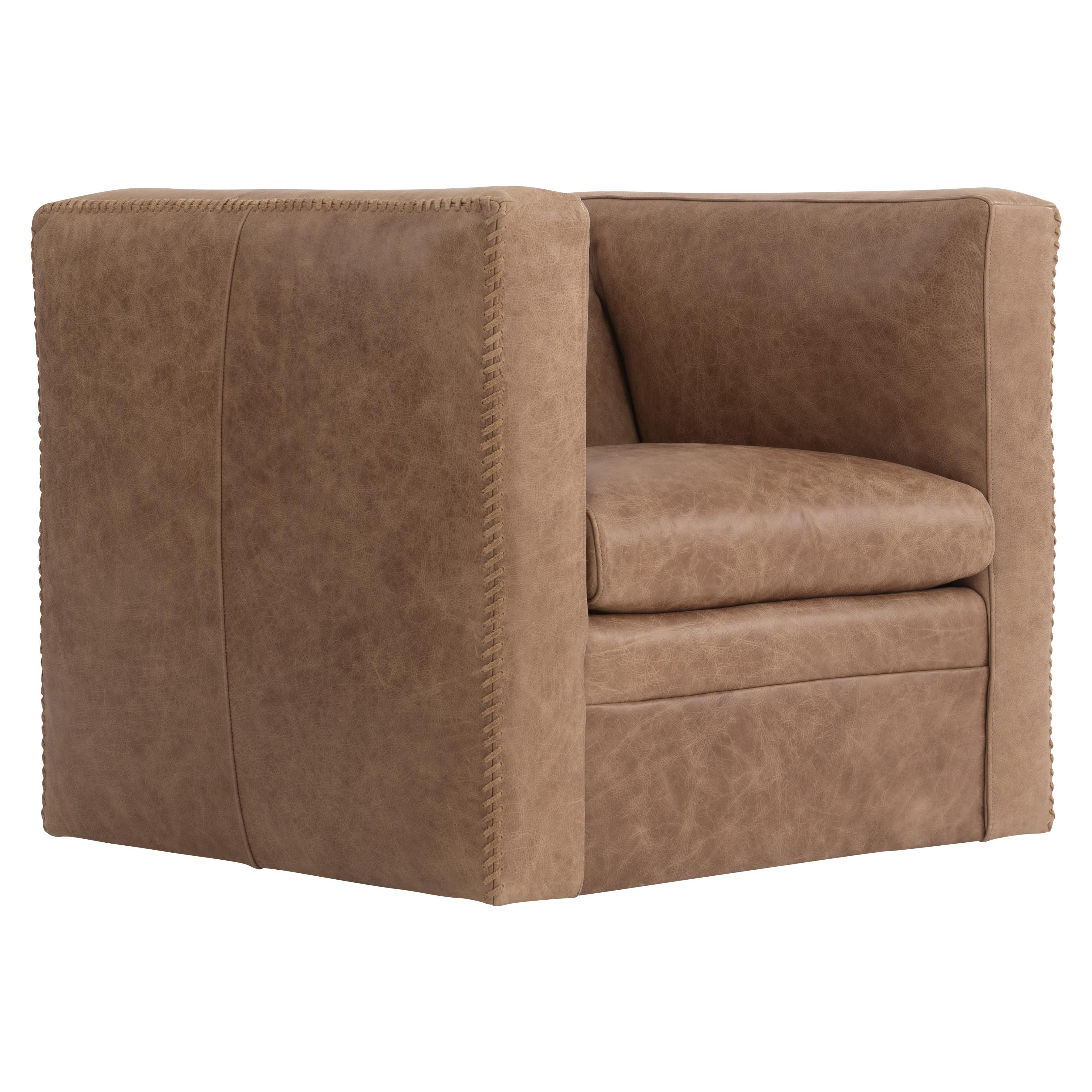 Bernhardt Furniture – Hudson Leather Swivel Chair