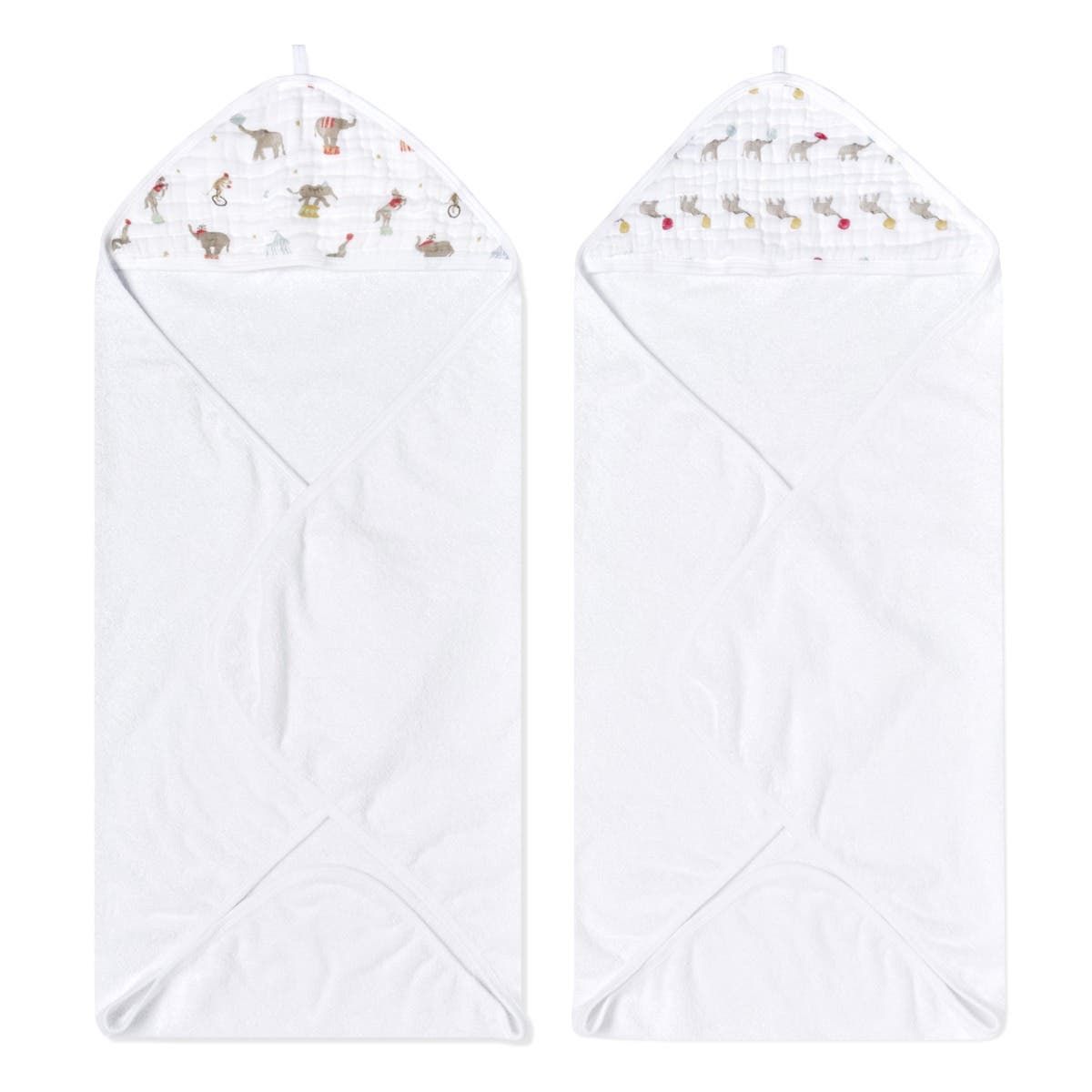 Essentials Cotton Muslin Hooded Towels 2 Pack