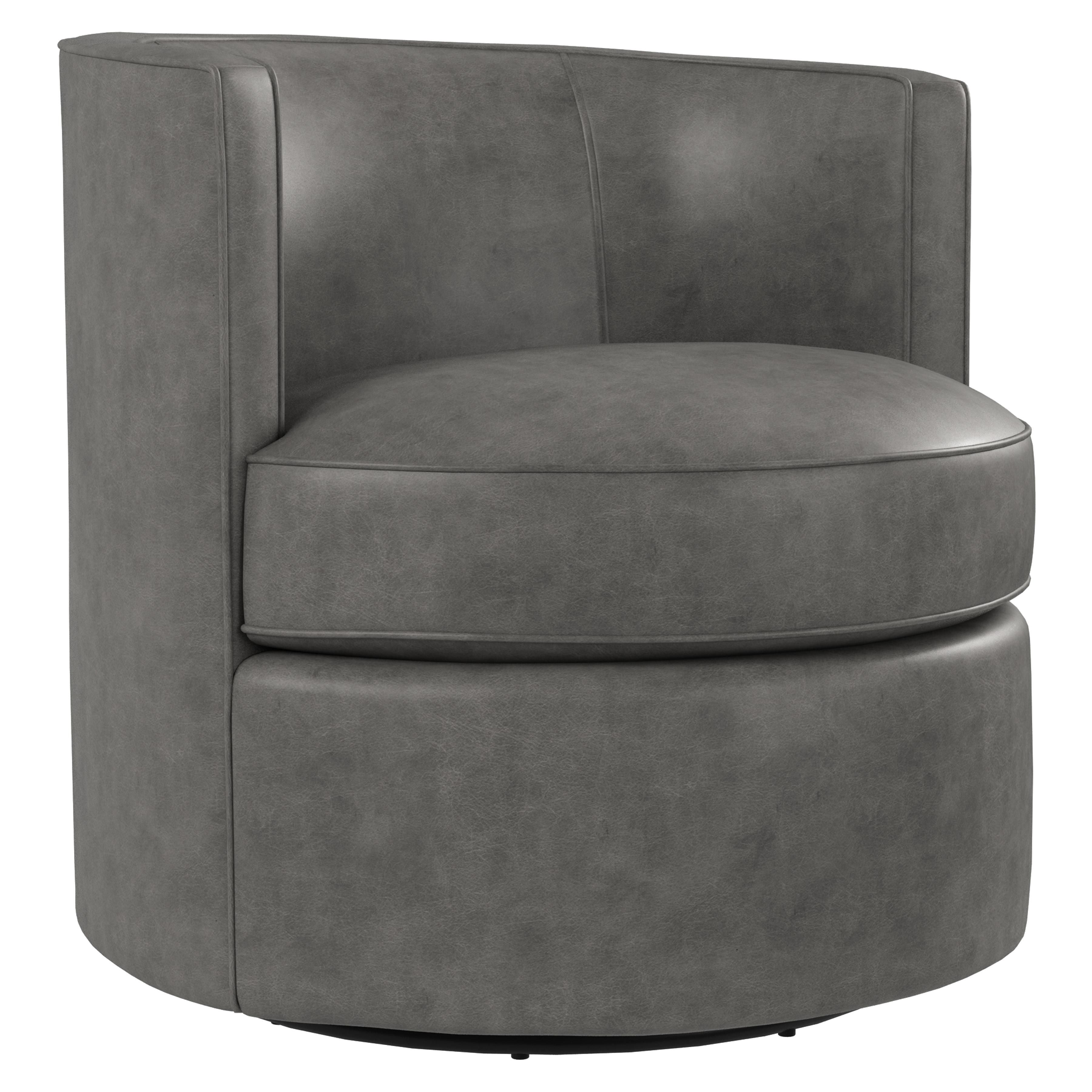 Bernhardt Furniture – Fleur Leather Swivel Chair