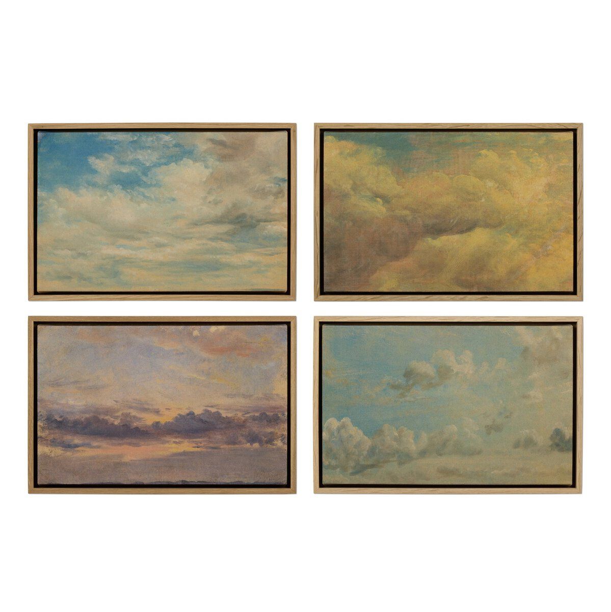 Cloud Study Set Of 4 By John Constable