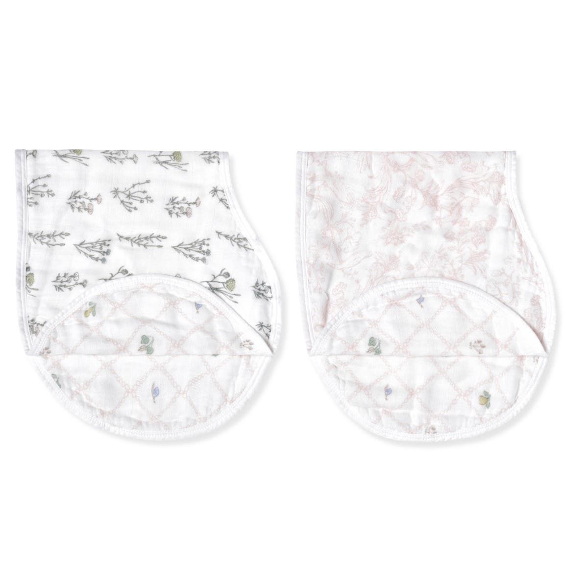 Boutique Silky Soft Burpy Bib 2 Pack