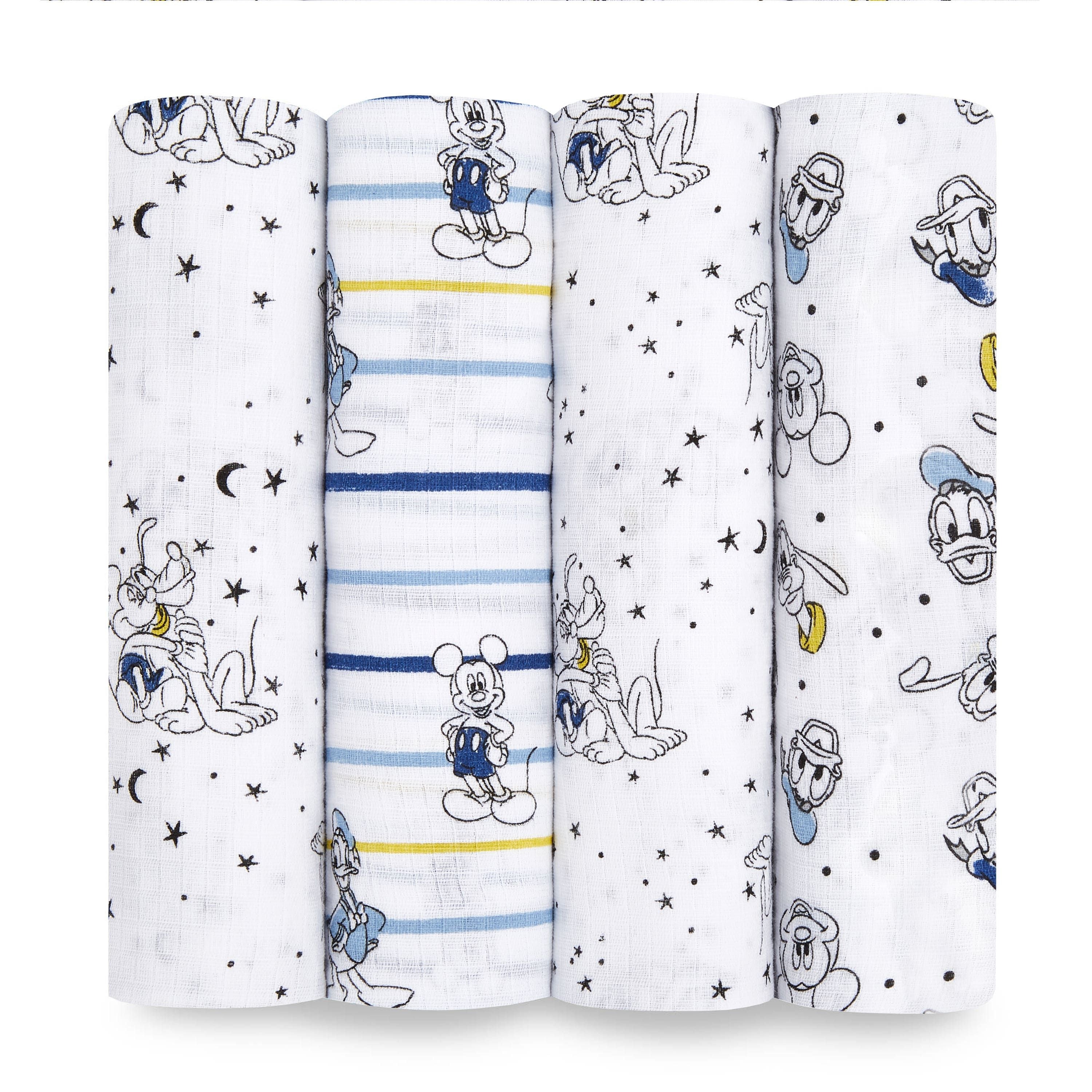 Disney™ Essentials Cotton Muslin Swaddle Blanket 4 Pack