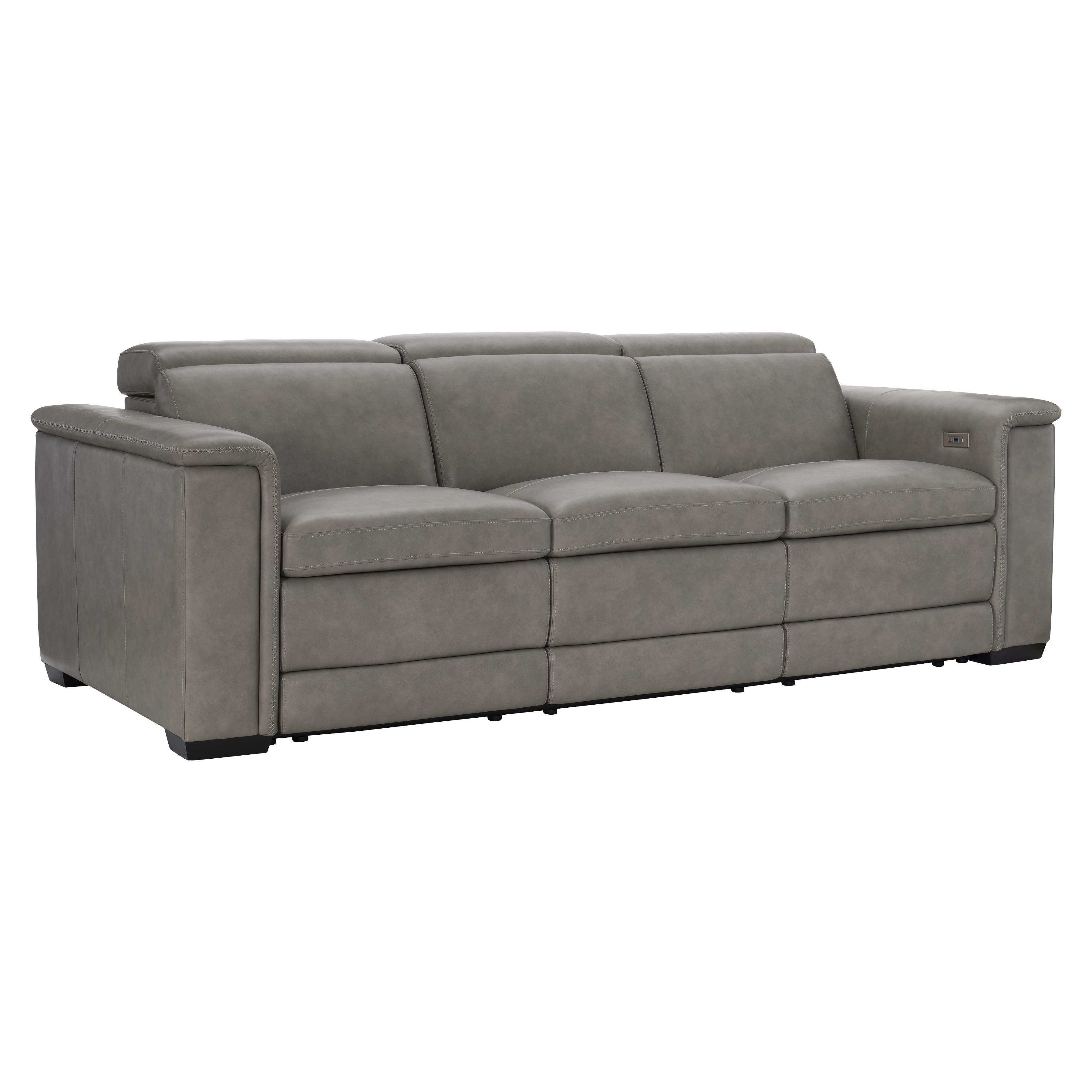 Bernhardt Furniture Lioni Leather Power Motion Sofa