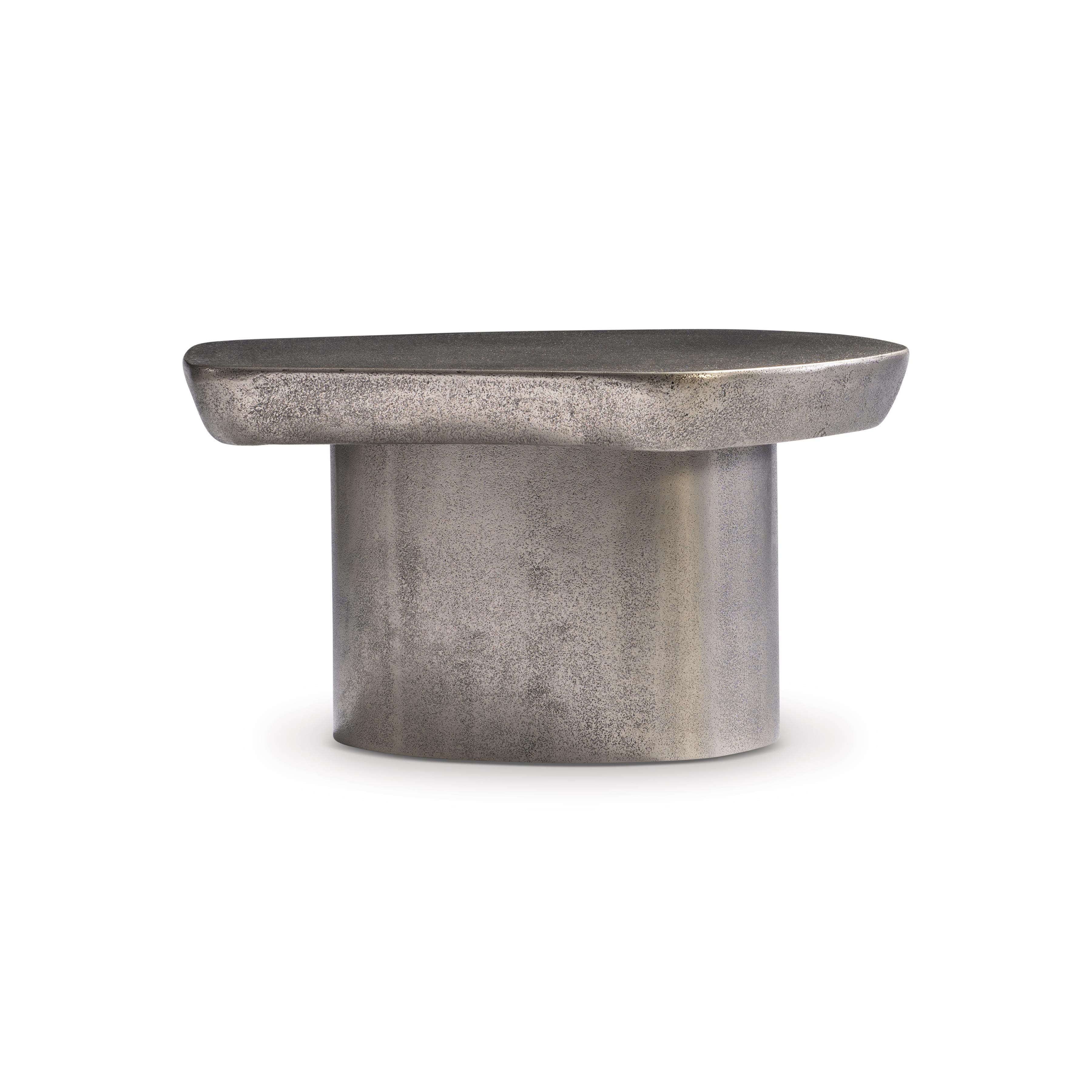 Bernhardt Clawson Cocktail Table Cast Aluminum Graphite