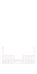 Toddler Guard Rail, Matte White