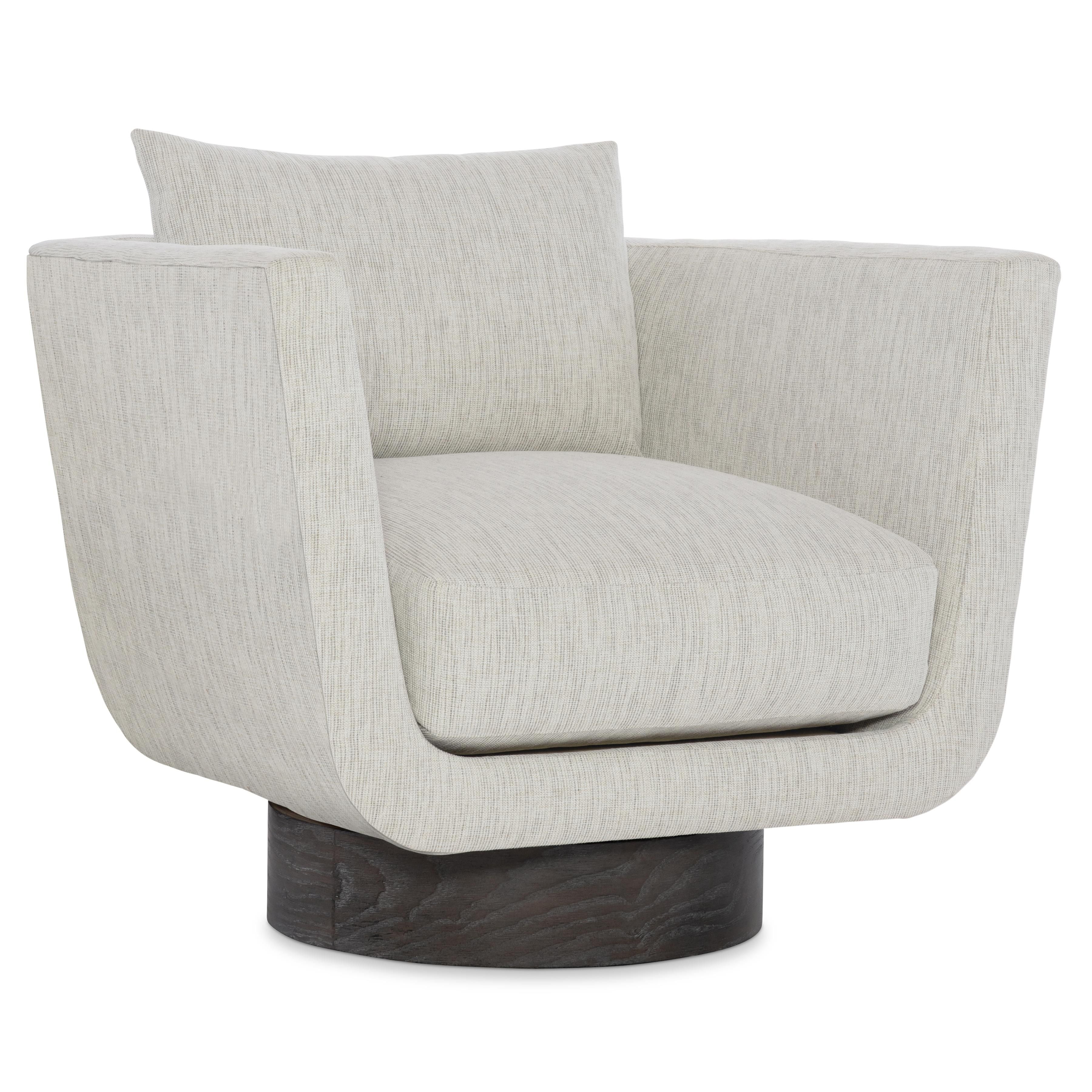 Bernhardt Gemma Fabric Swivel Chair