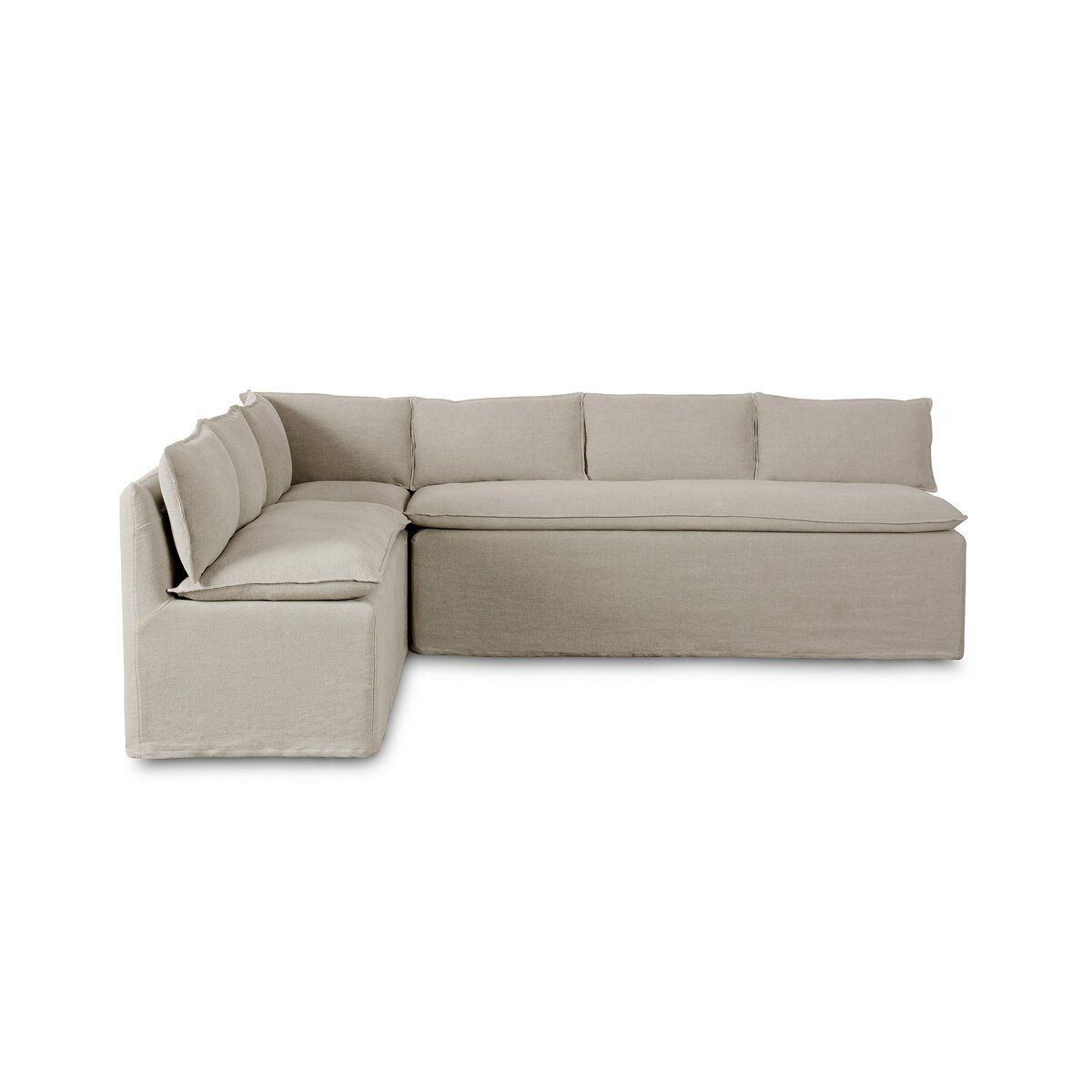 Andre Slipcover Dining Banquette L-shape