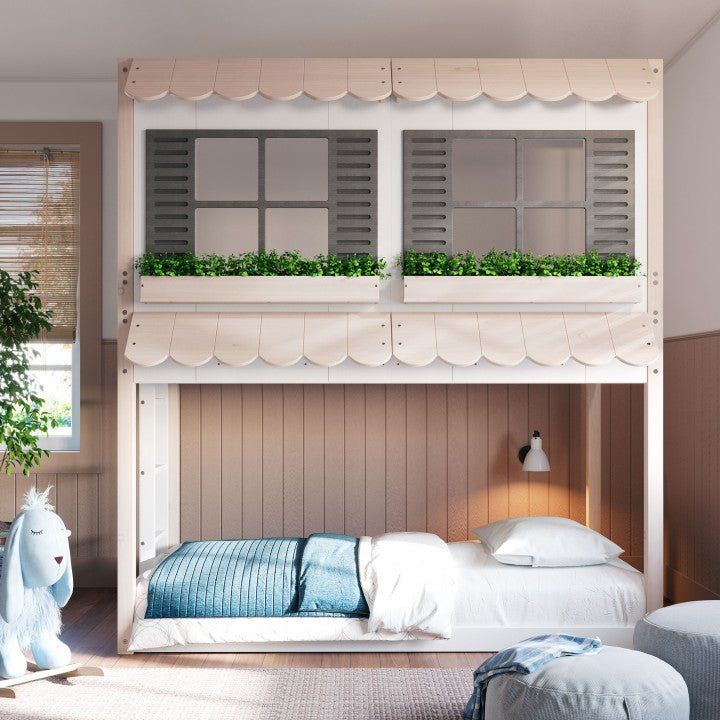 Garden Cottage Twin Over Twin Bunk Bed