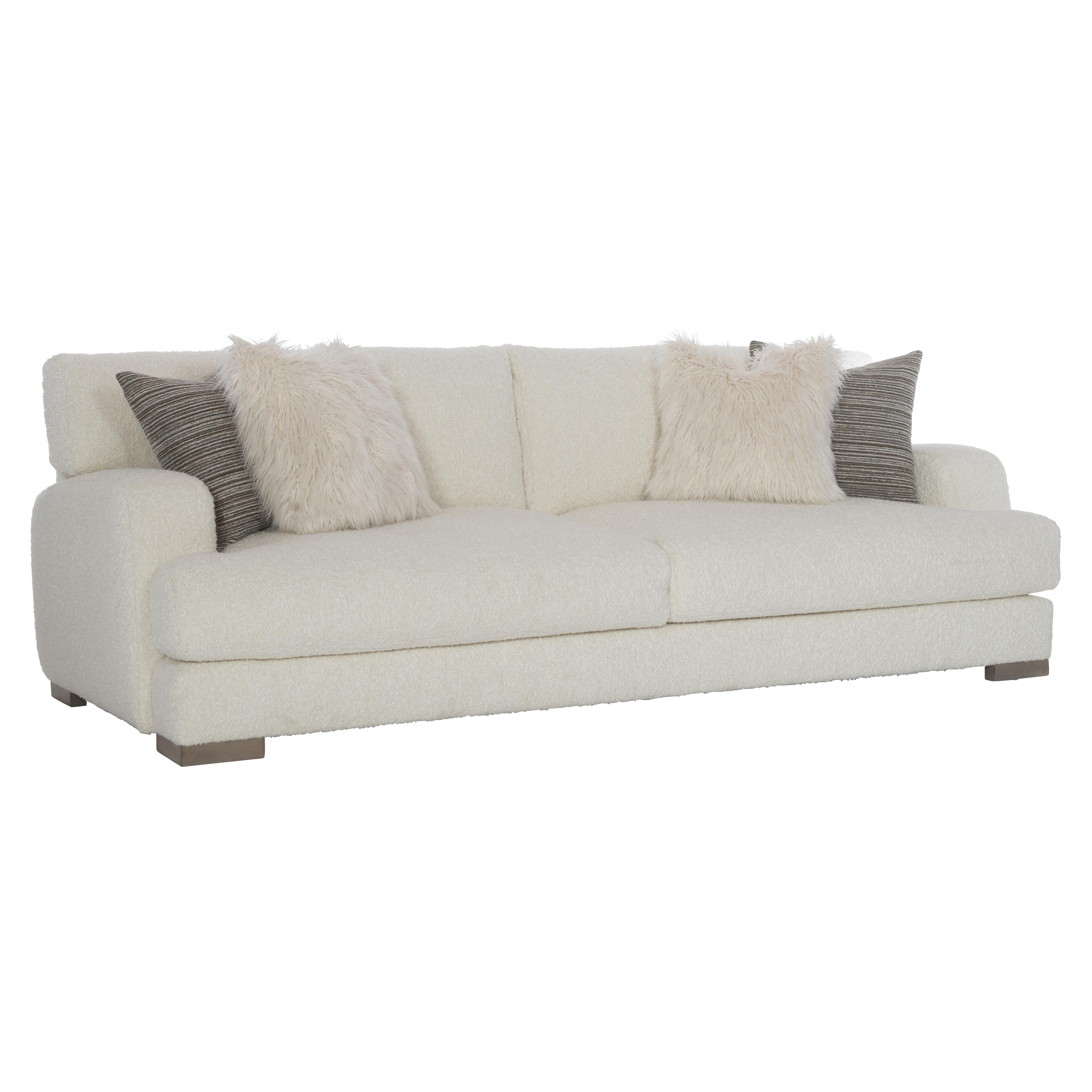 Bernhardt Berkeley Fabric Sofa with Feather-Down Cushions