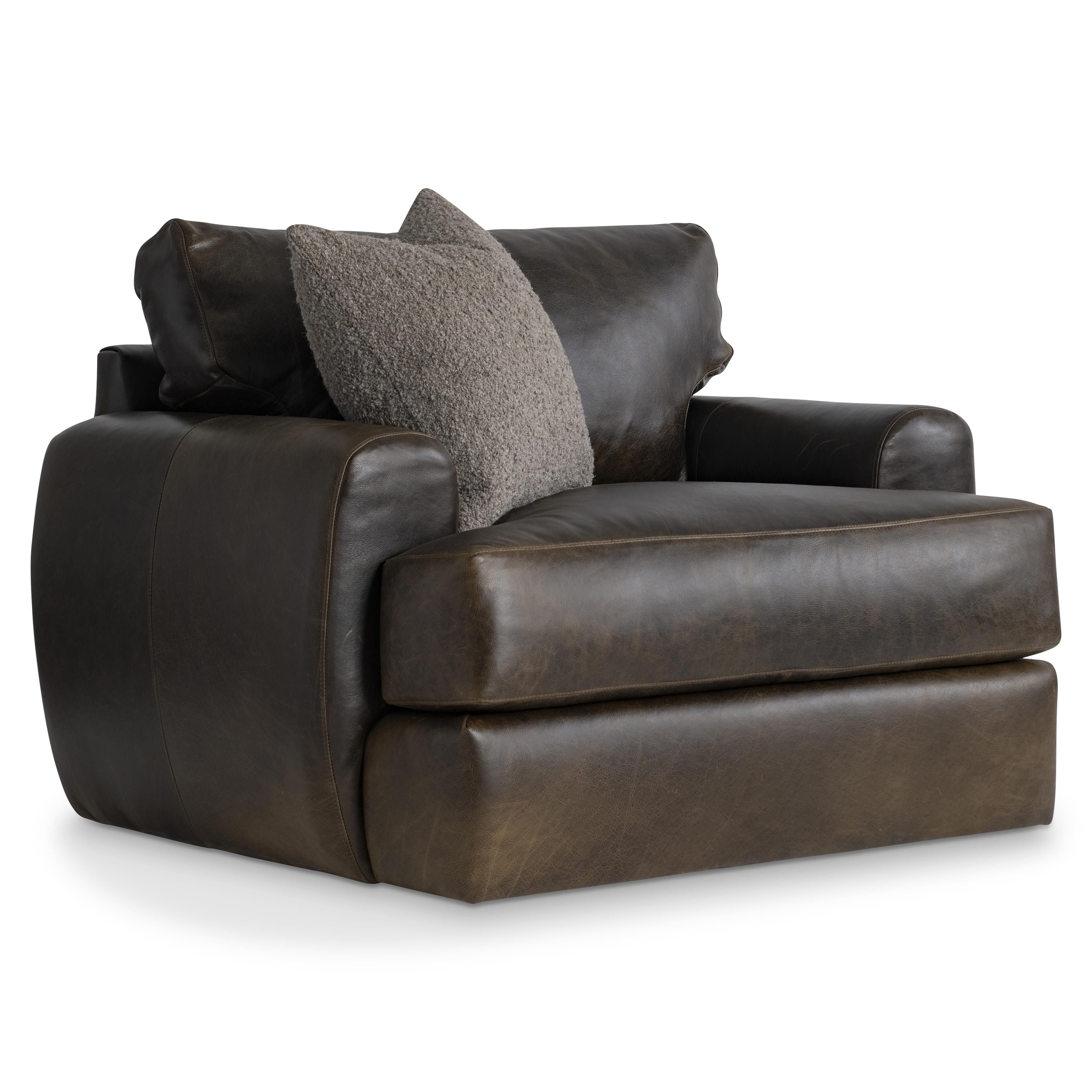 Bernhardt Furniture – Cameron Leather Swivel Chair
