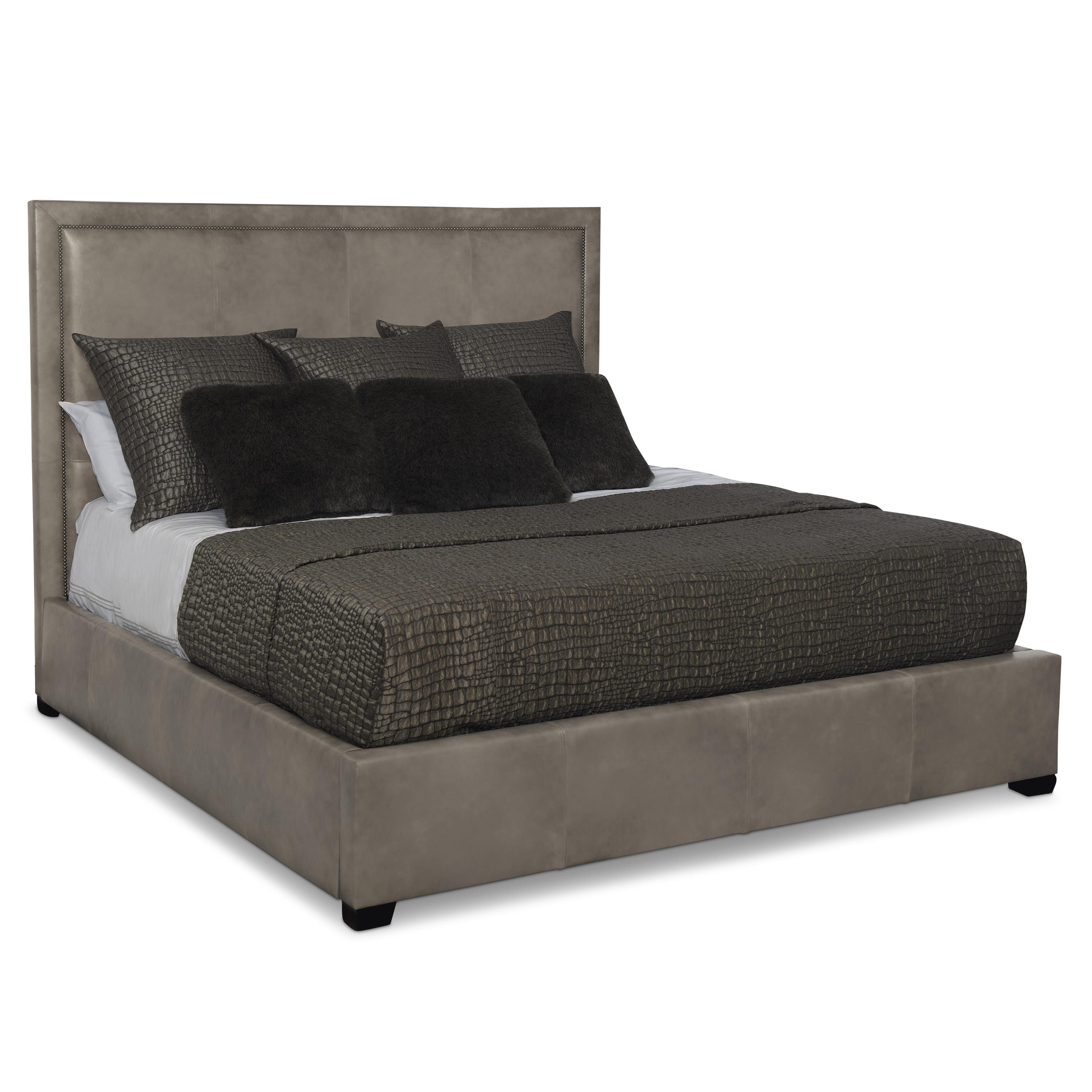 Bernhardt Furniture – Morgan Leather Panel Bed King
