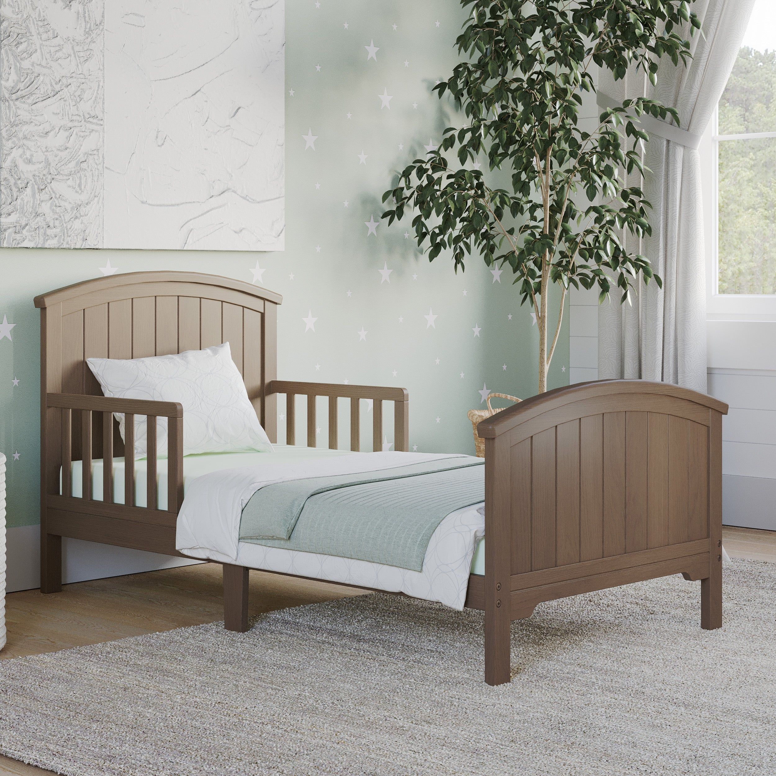 Hampton Toddler Bed, Dusty Heather