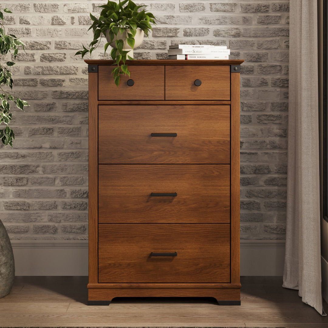 Redmond 4 Drawer Chest, Coach Cherry