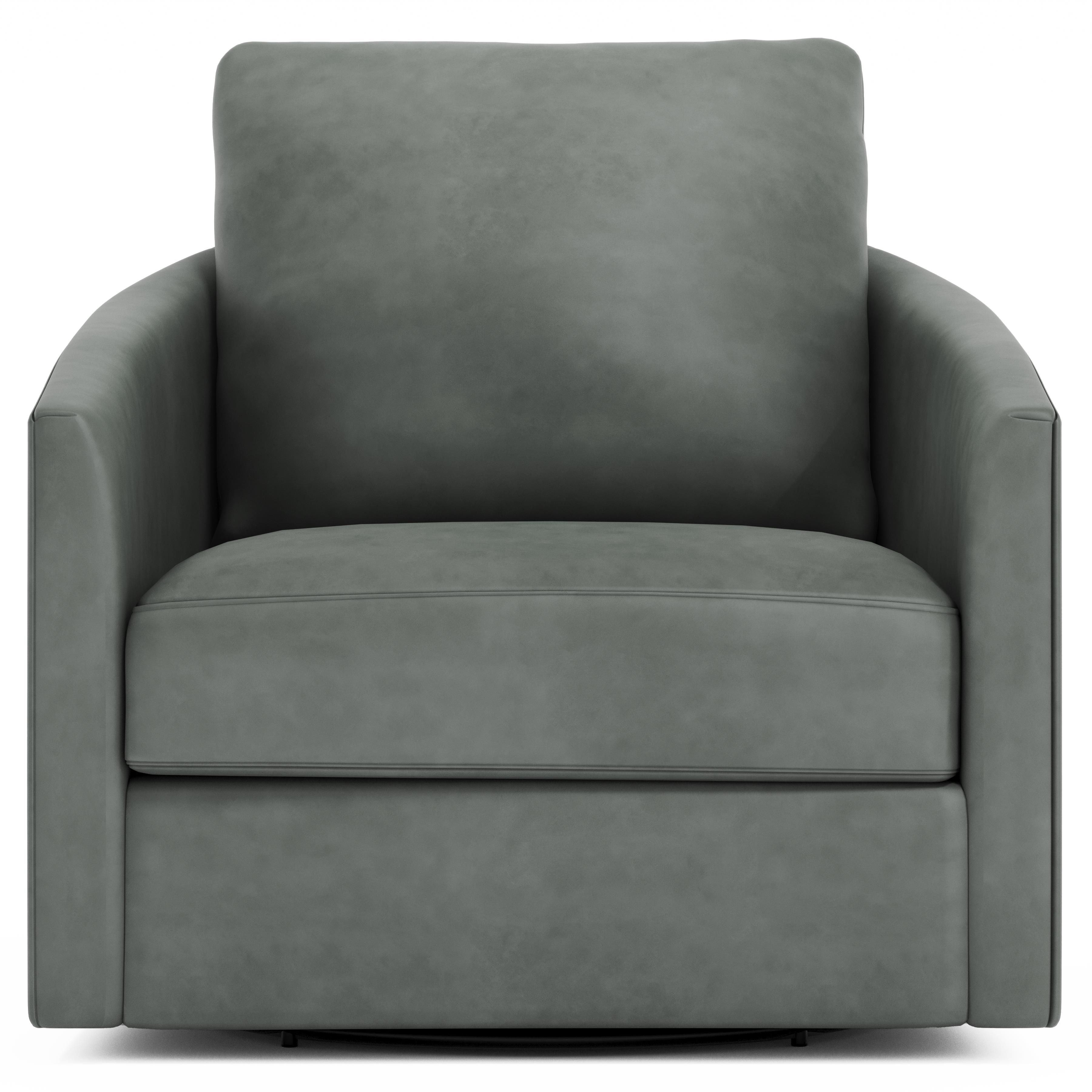 Bernhardt Furniture – Astoria Leather Swivel Chair