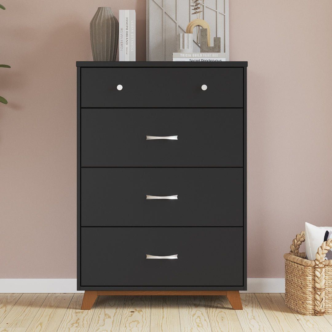 Soho 4 Drawer Chest, Ebony