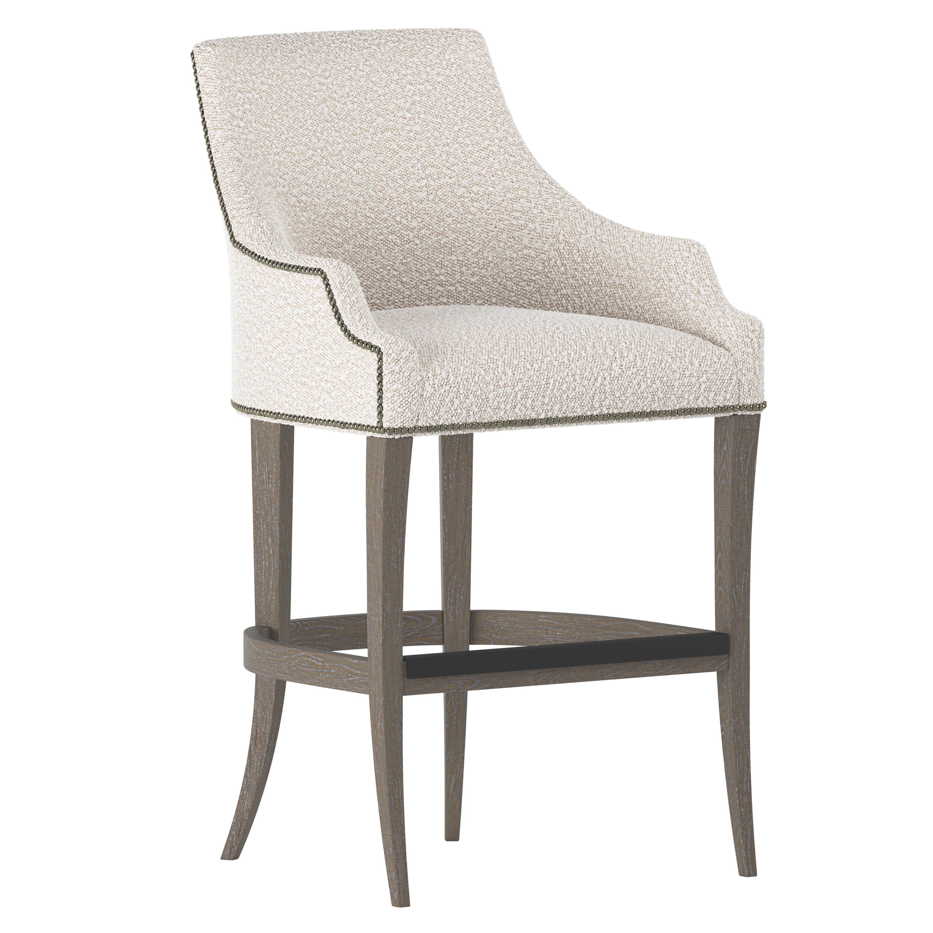 Bernhardt Furniture Keeley Fabric Bar Stool