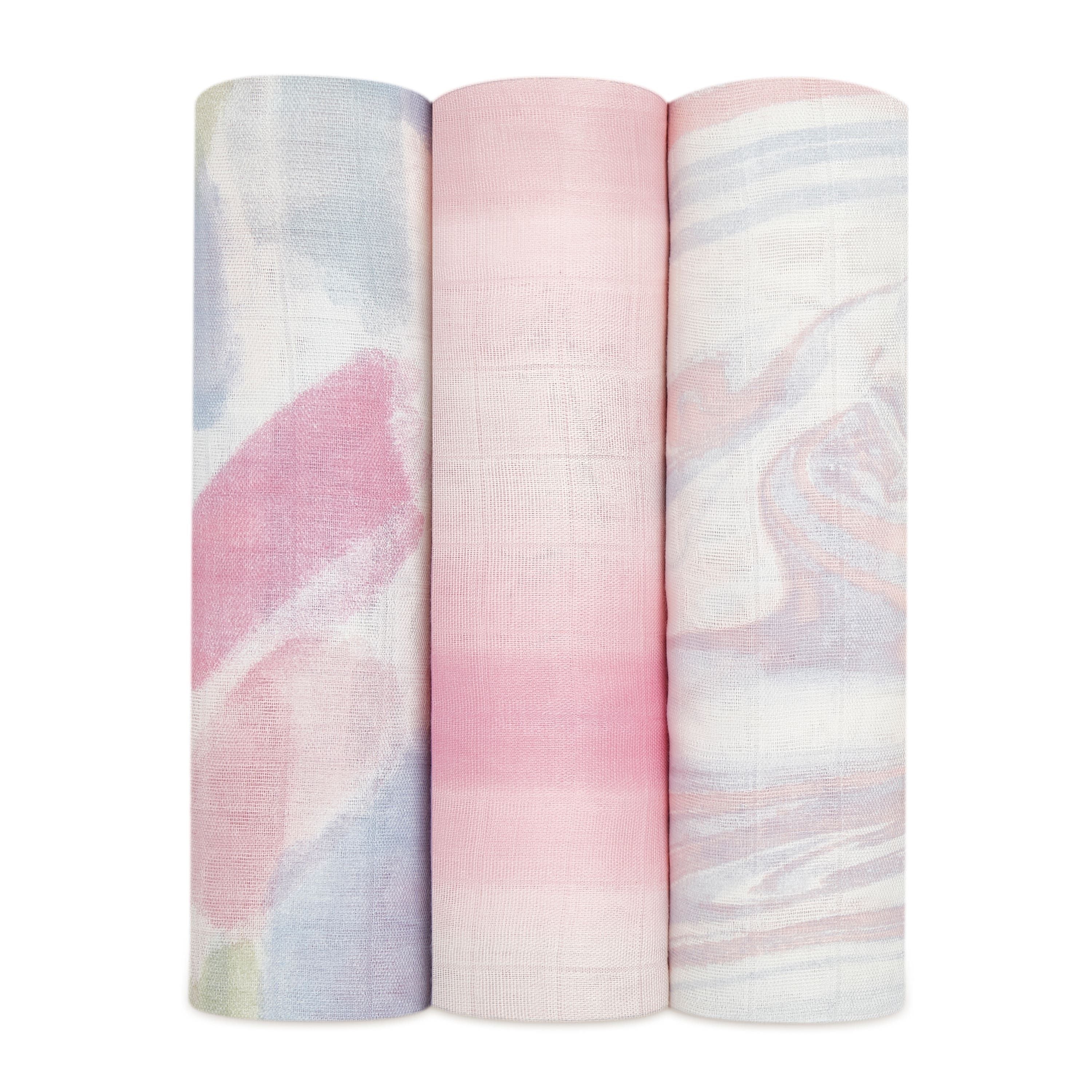 Boutique Silky Soft Swaddle Blanket 3 Pack