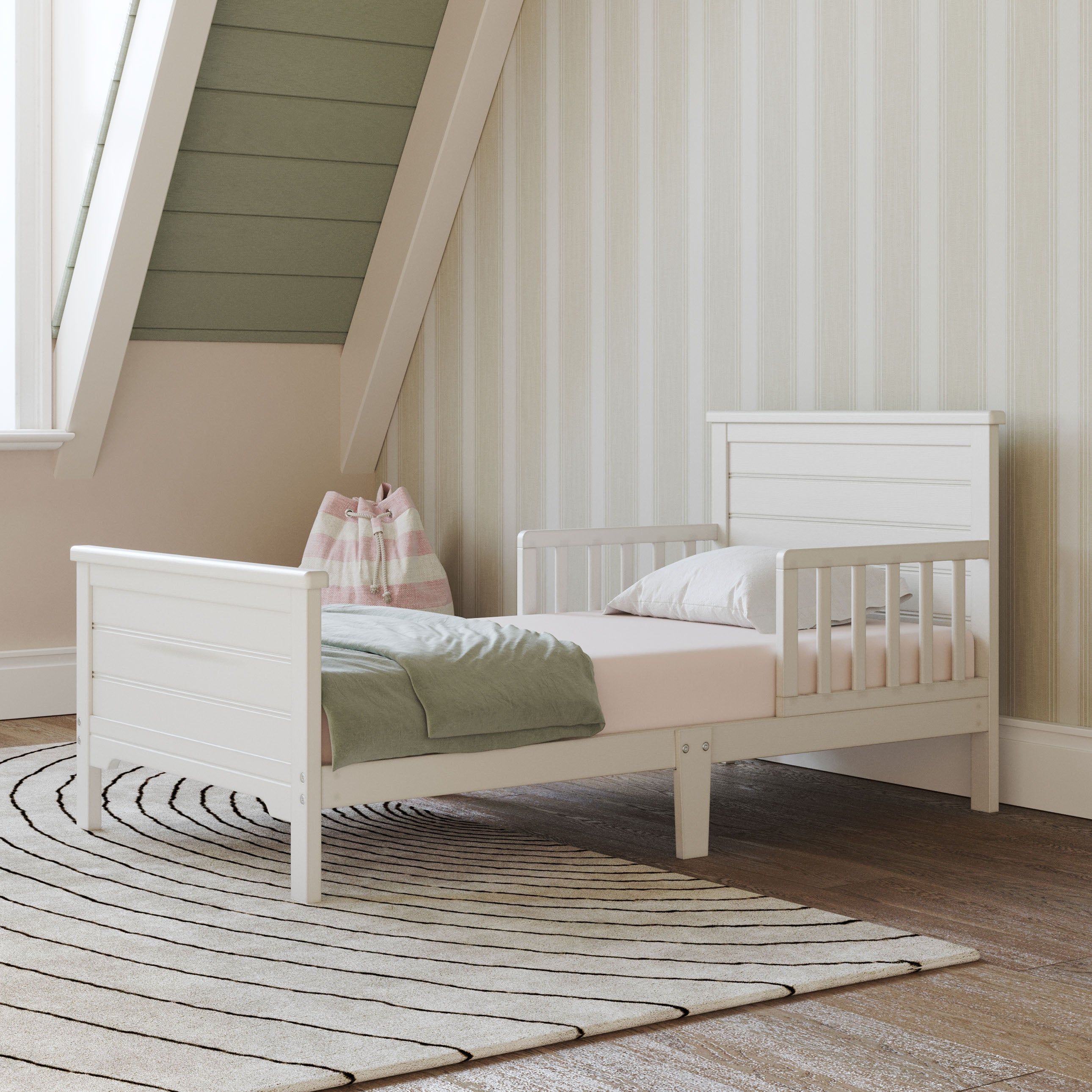 Woodland Toddler Bed, Brushed Cotton