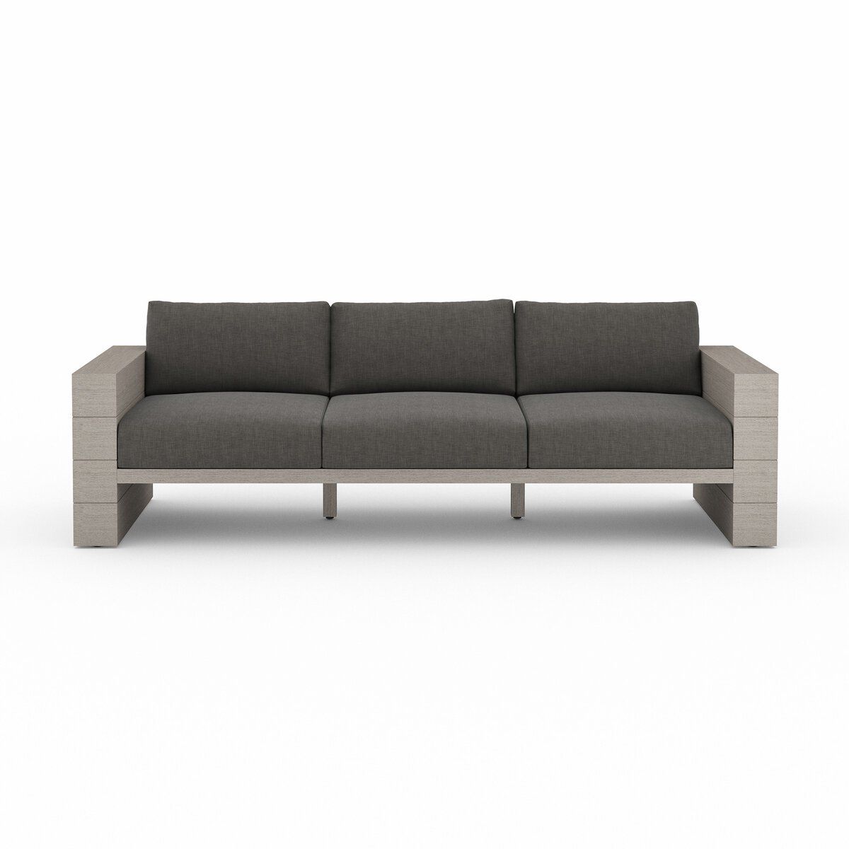 Leroy Outdoor Sofa, Weathered Grey