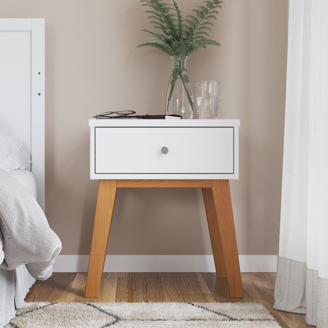 Soho Nightstand White Natural