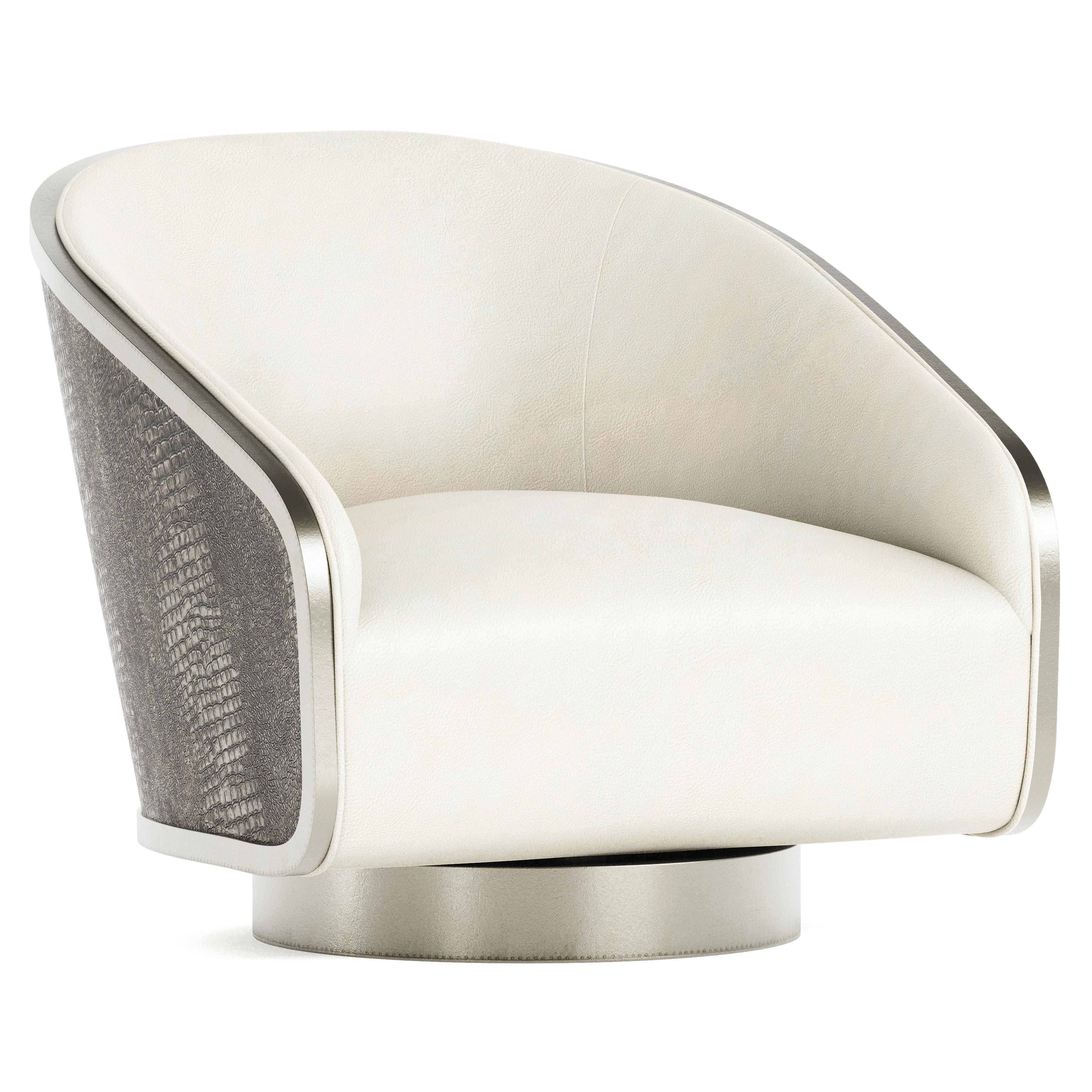 Bernhardt Furniture – Miles Leather Swivel Chair