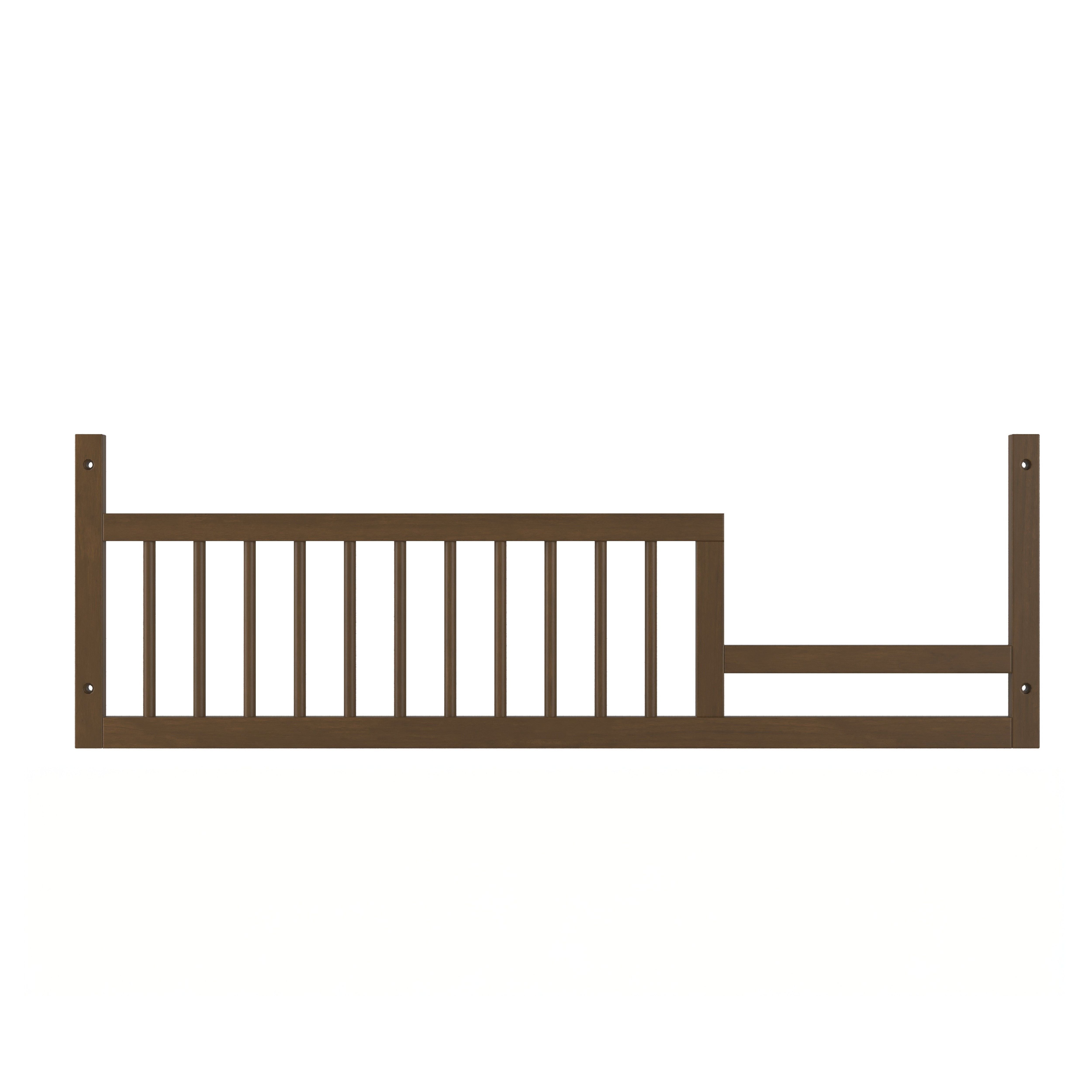Toddler Guard Rail Pine Wood Cocoa Bean