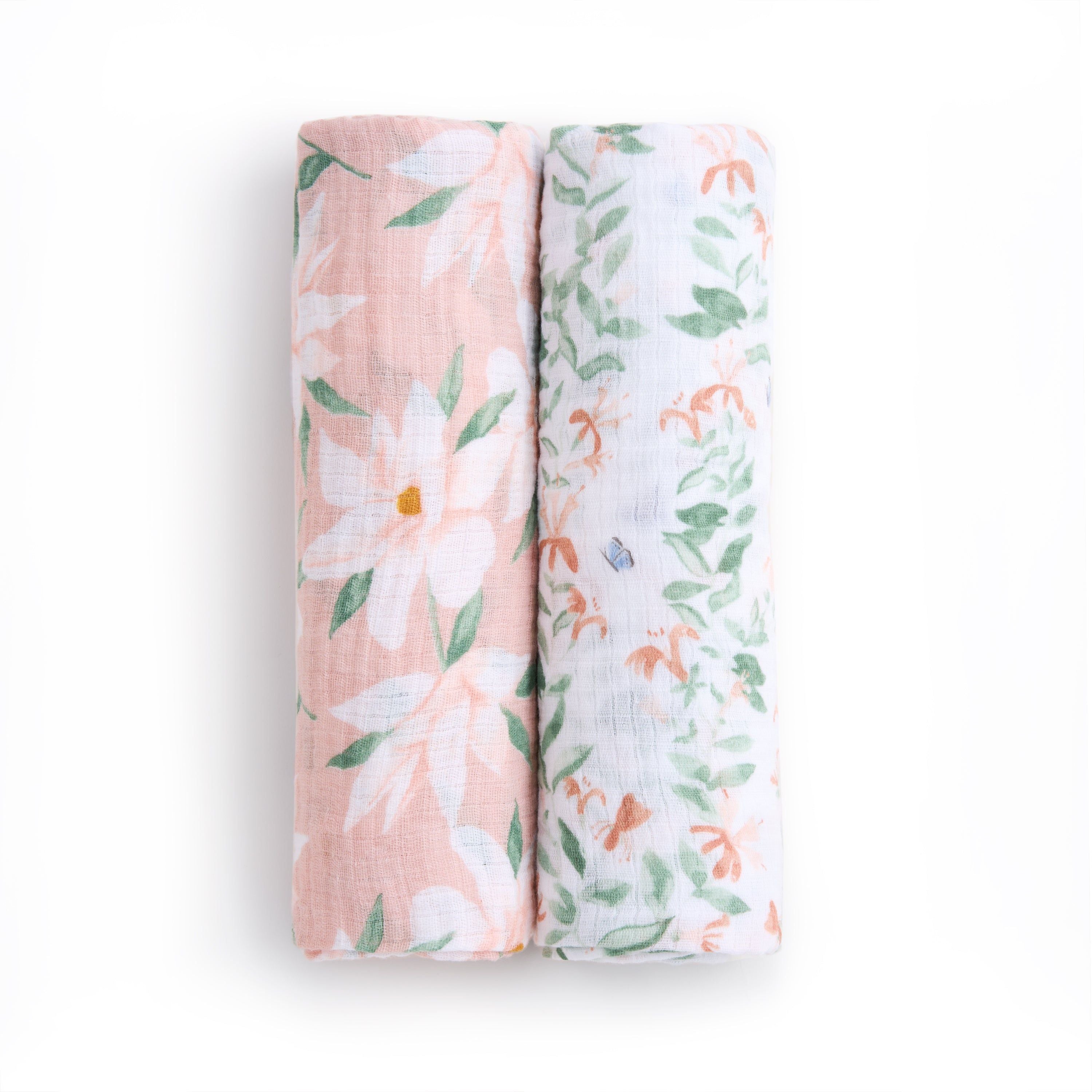 Essentials Cotton Muslin Swaddle Blanket 2 Pack
