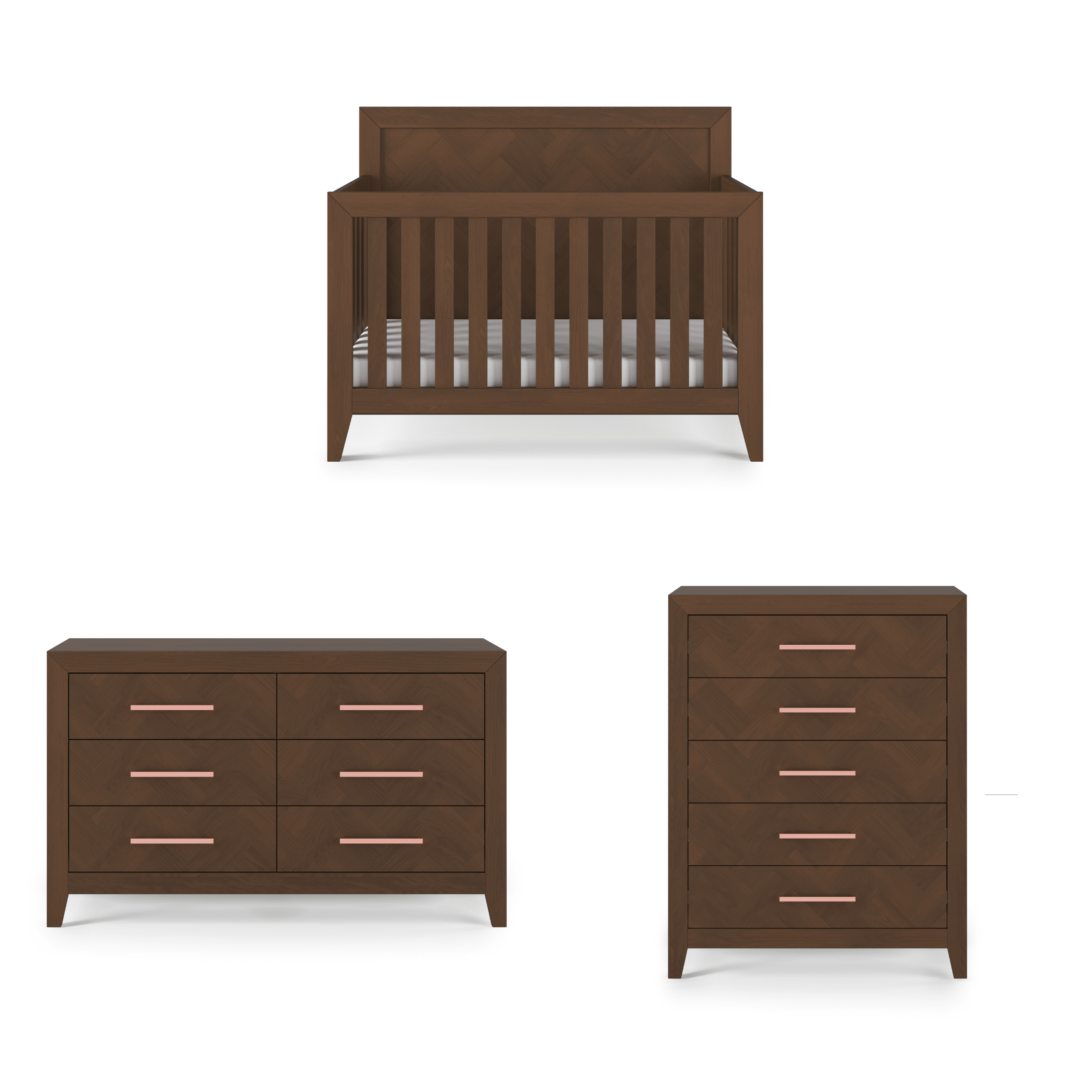 Kieran 4-in-1 Convertible Crib, Toasted Chestnut