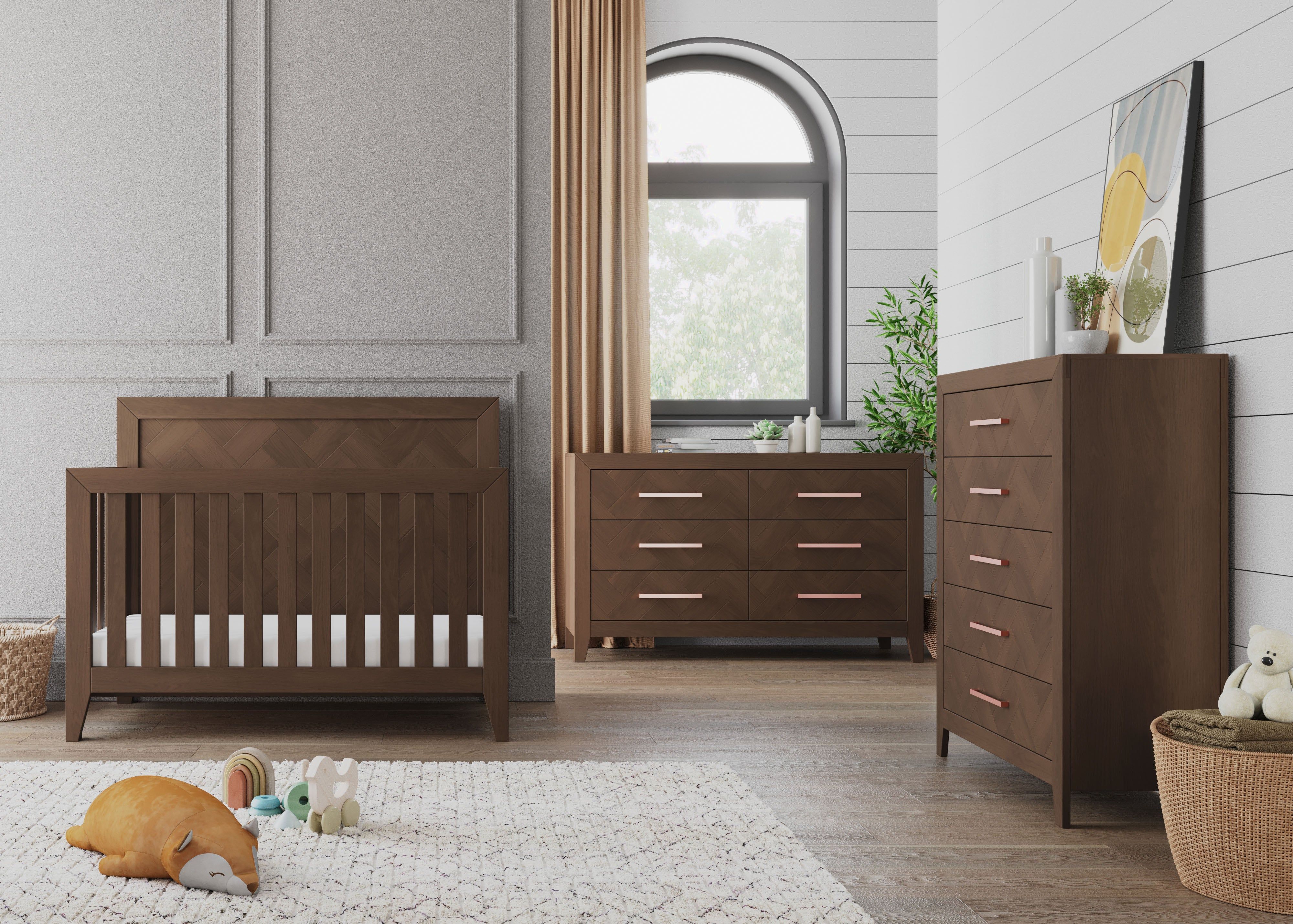 Kieran 6-Drawer Double Dresser, Toasted Chestnut