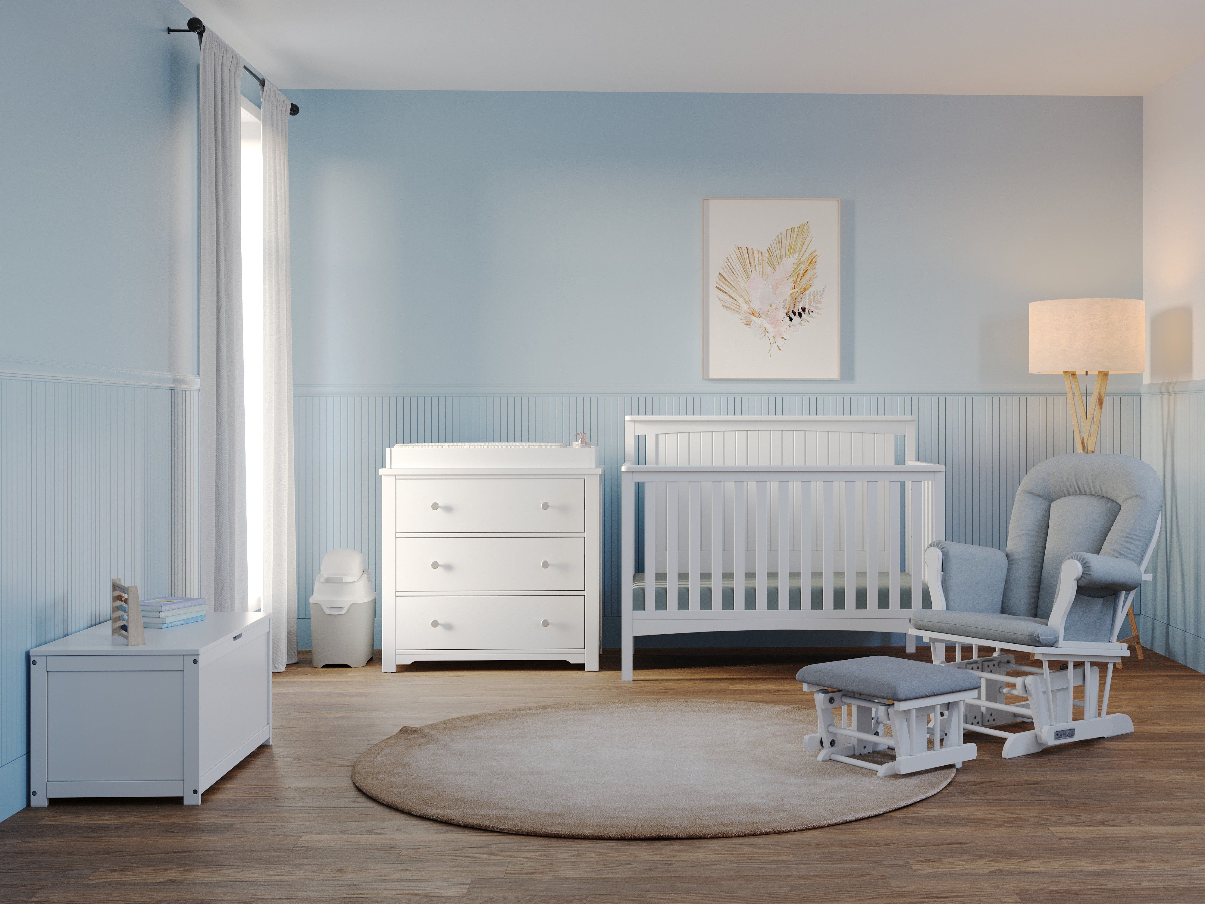 Harmony 33" Kids Toy Box, Matte White