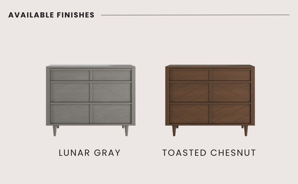 Surrey Hill 3 Drawer Dresser in Lunar Gray