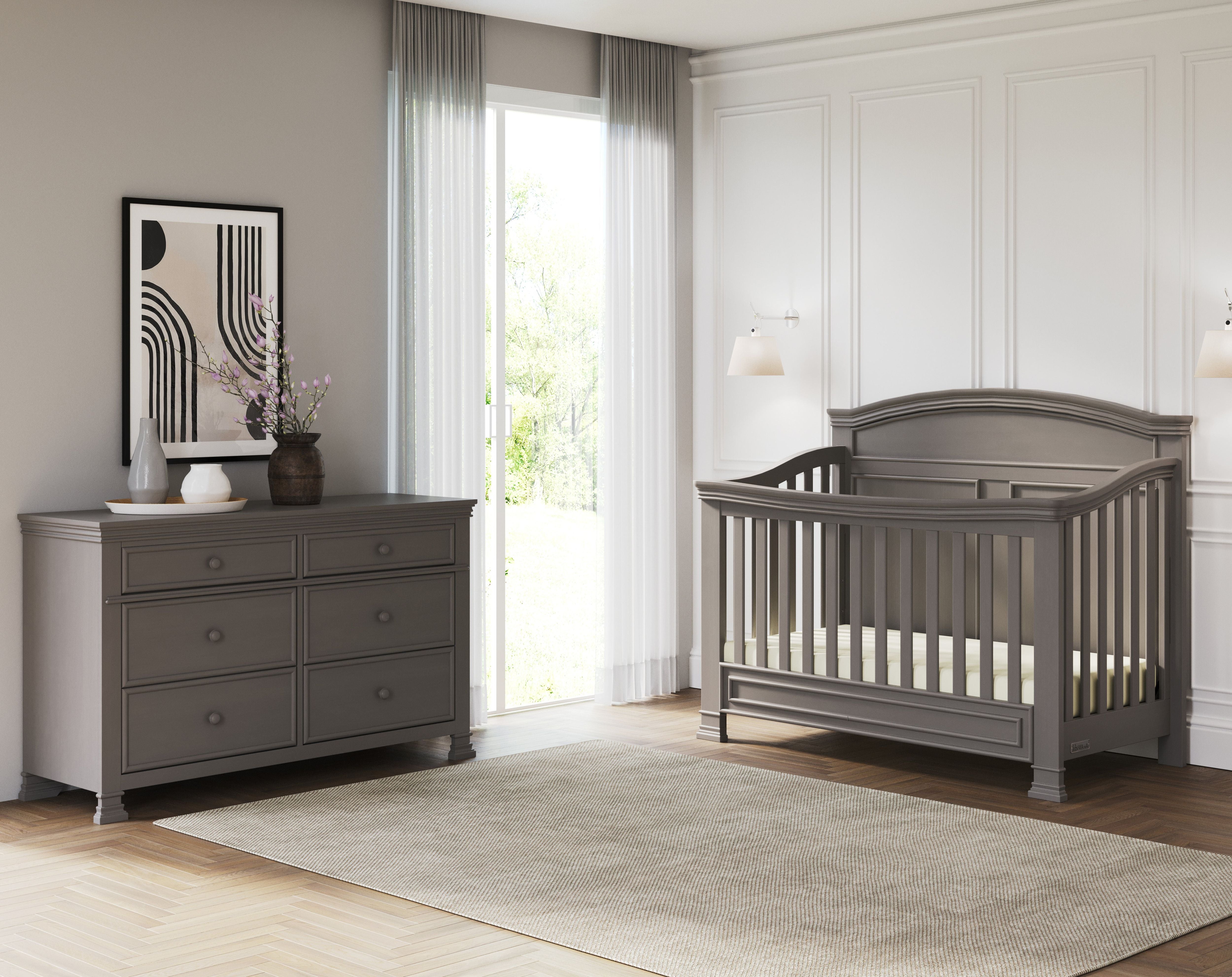 Westgate 4-in-1 Convertible Crib, Chelsea Grey