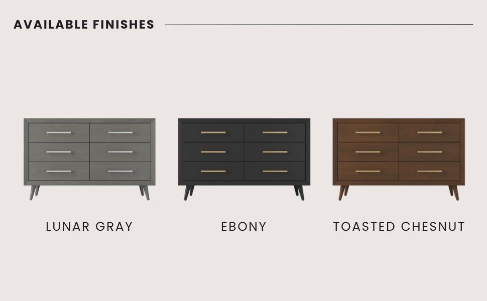 Cranbrook Double Dresser, Lunar Gray