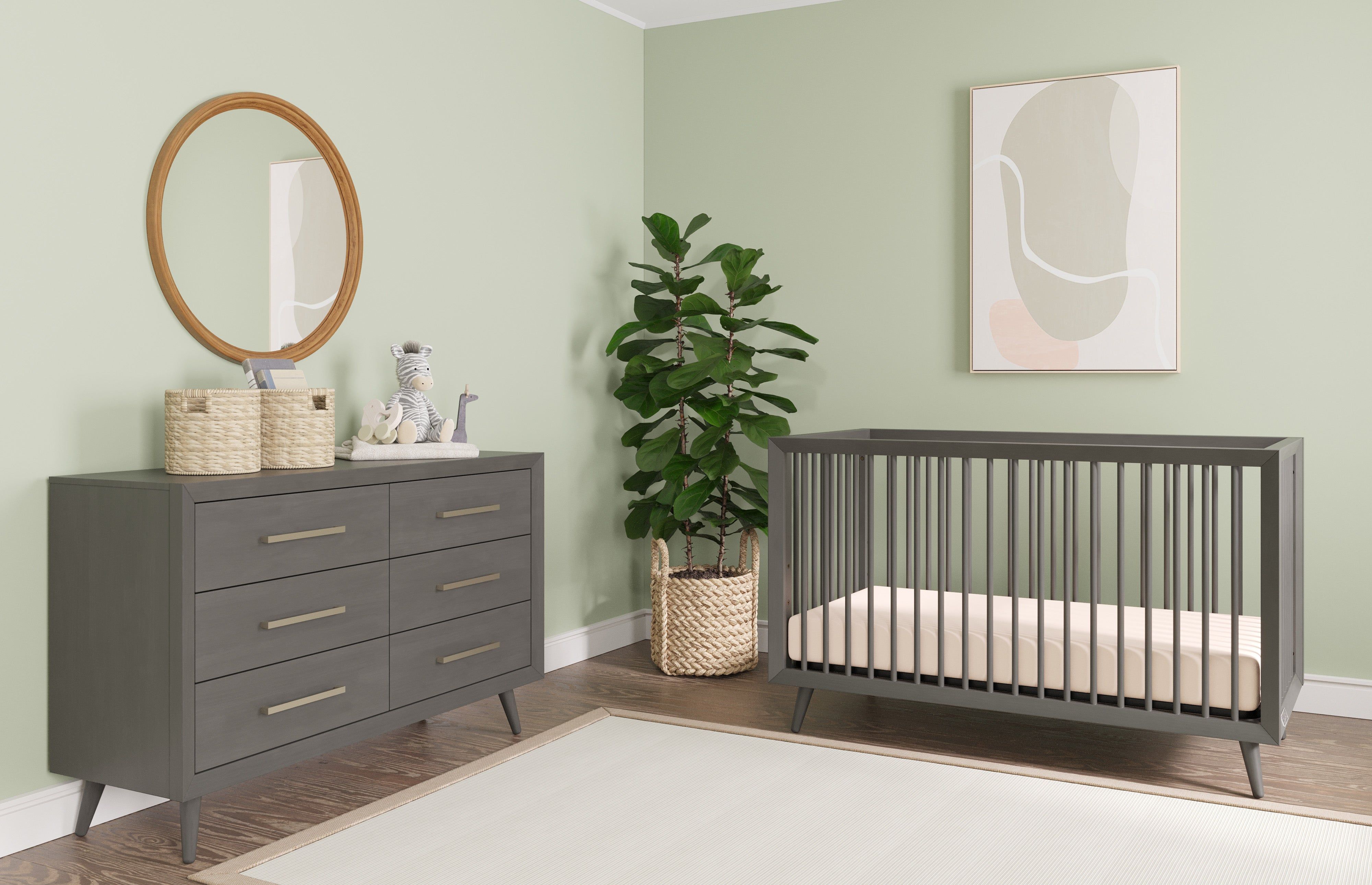 Cranbrook 4-in-1 Convertible Crib, Lunar Gray
