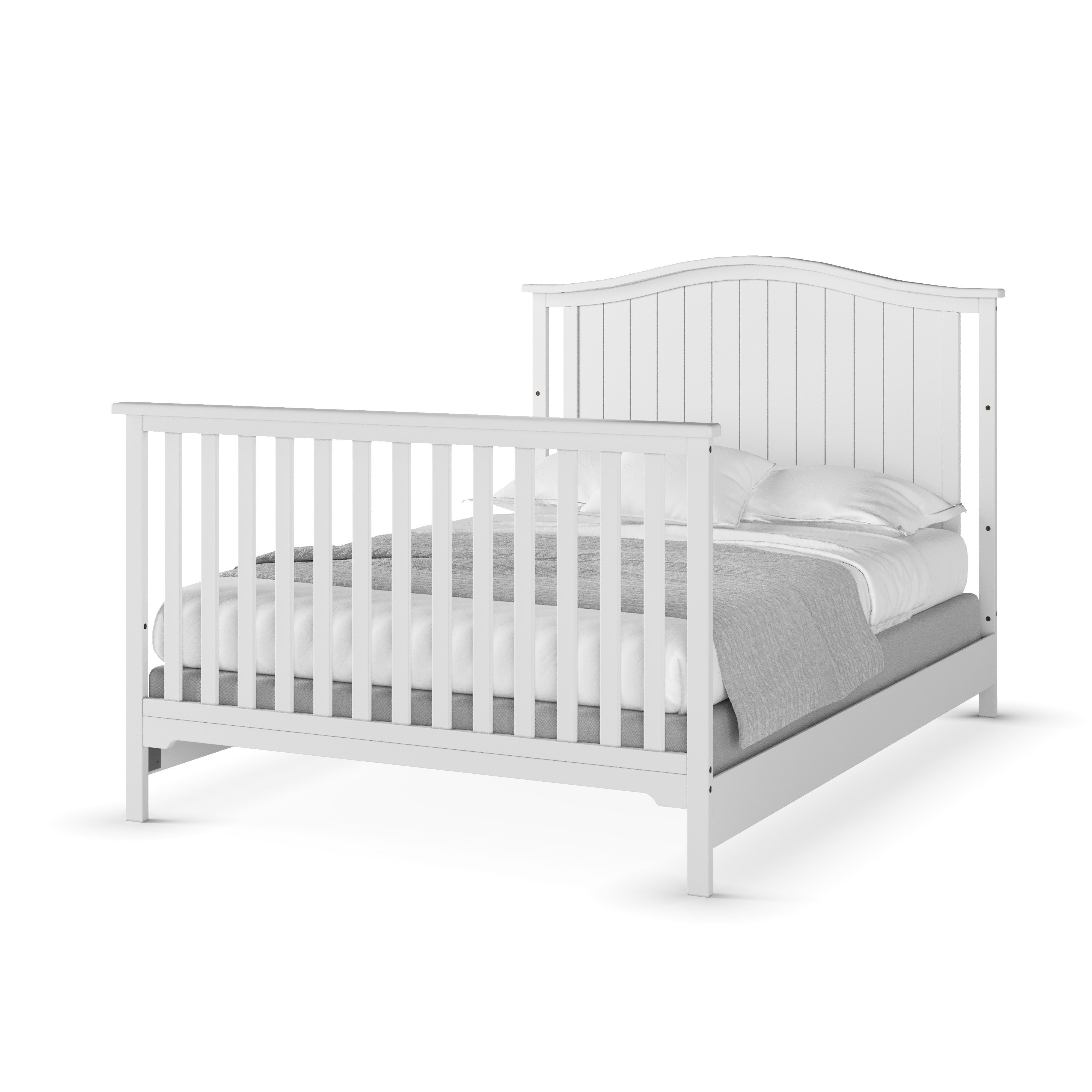 F06401 - Full-size Bed Rails, Matte White