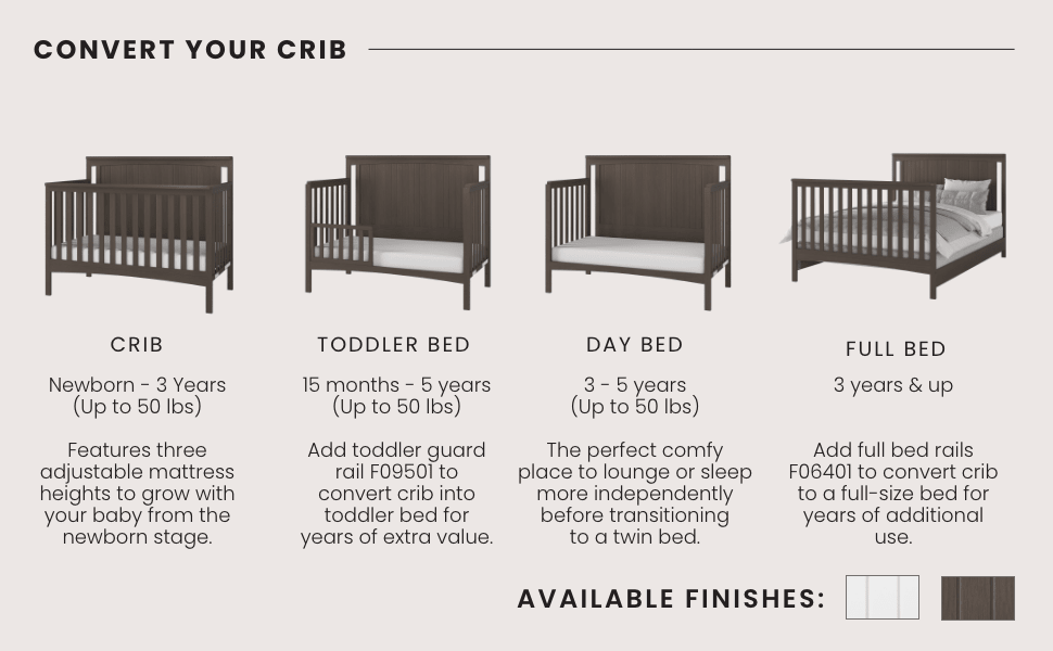 Scout 4-in-1 Convertible Crib, Dapper Gray