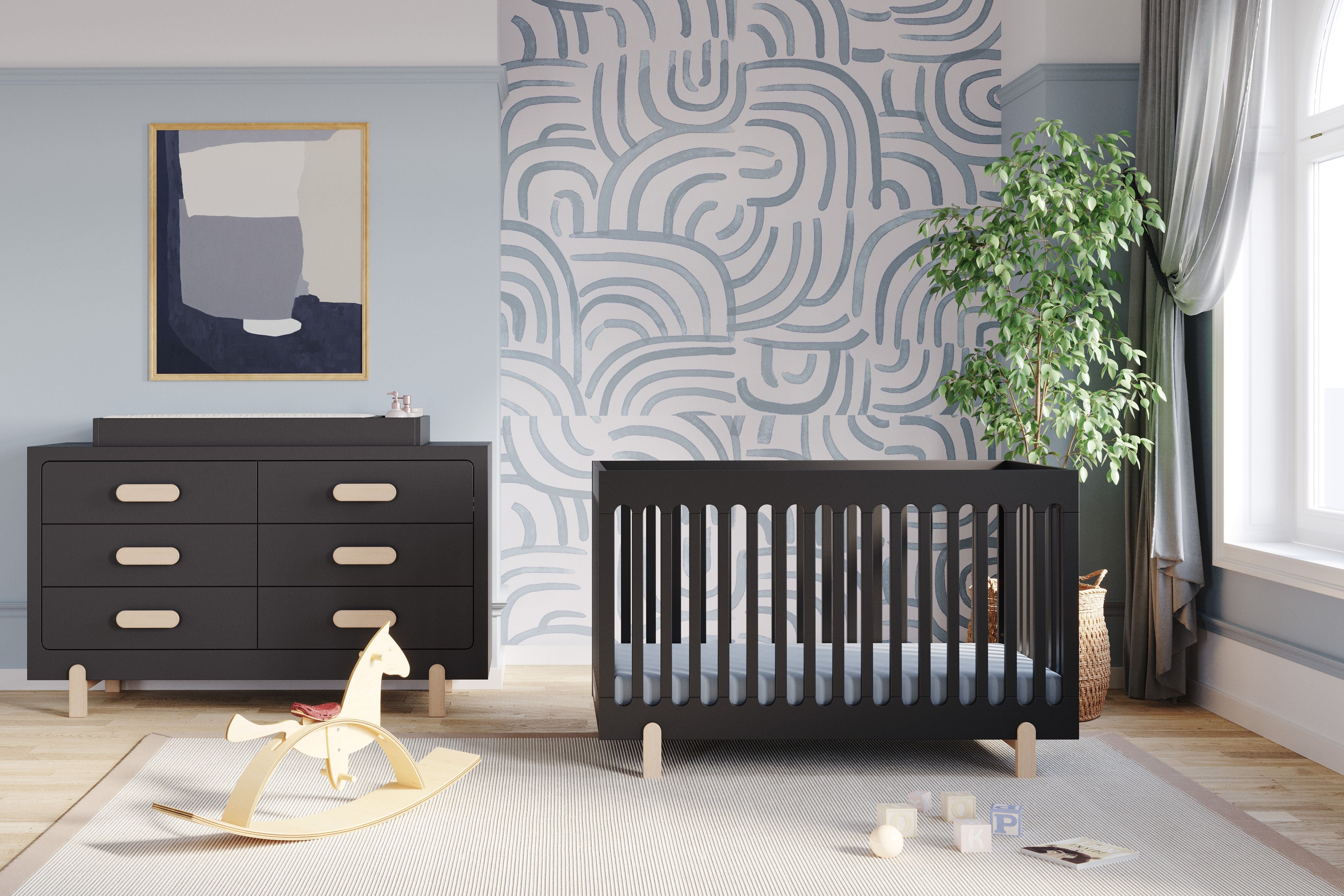 Park Heights 4-in-1 Euro Crib - Caviar Black