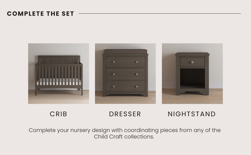 Scout 4-in-1 Convertible Crib, Dapper Gray