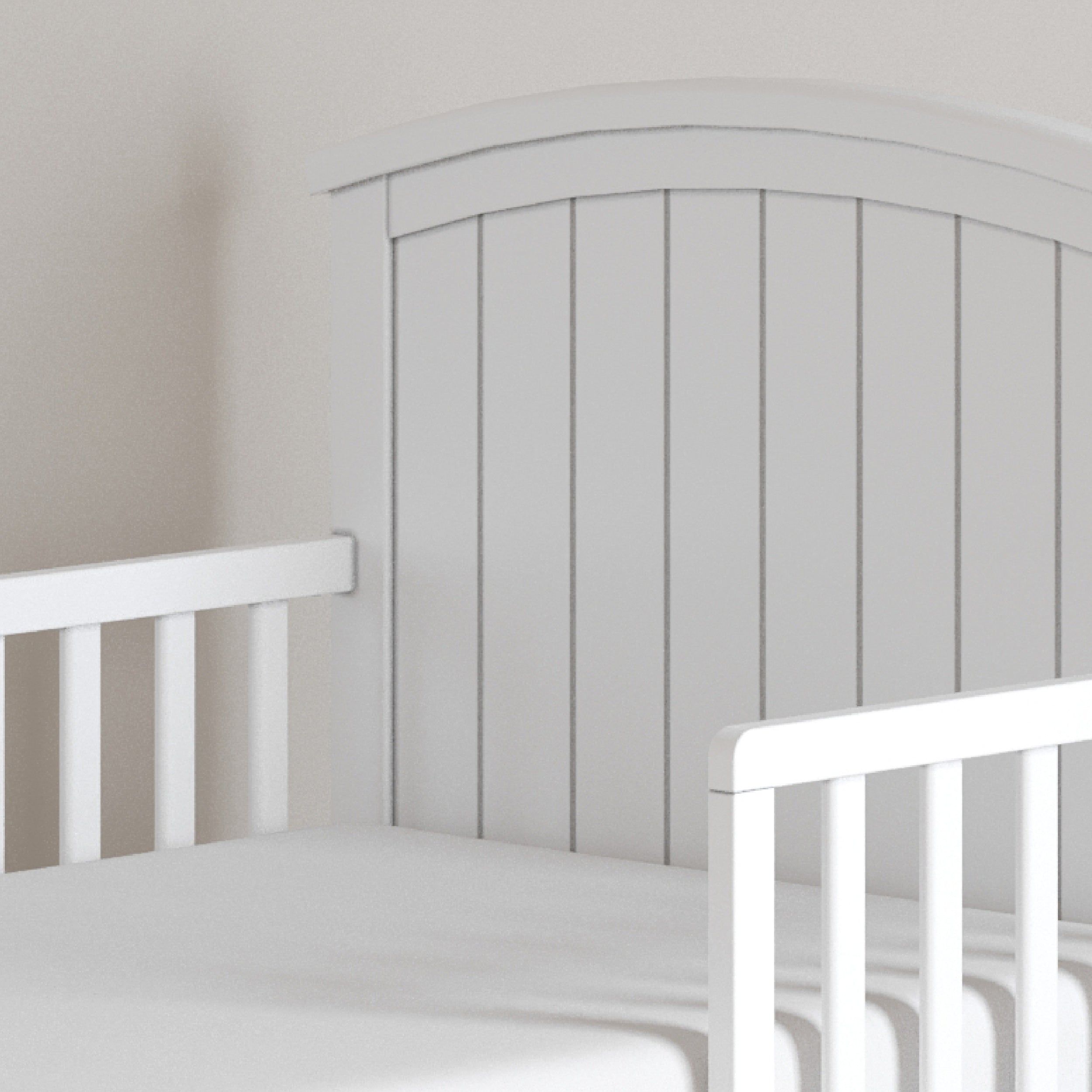 Hampton Toddler Bed, Matte White