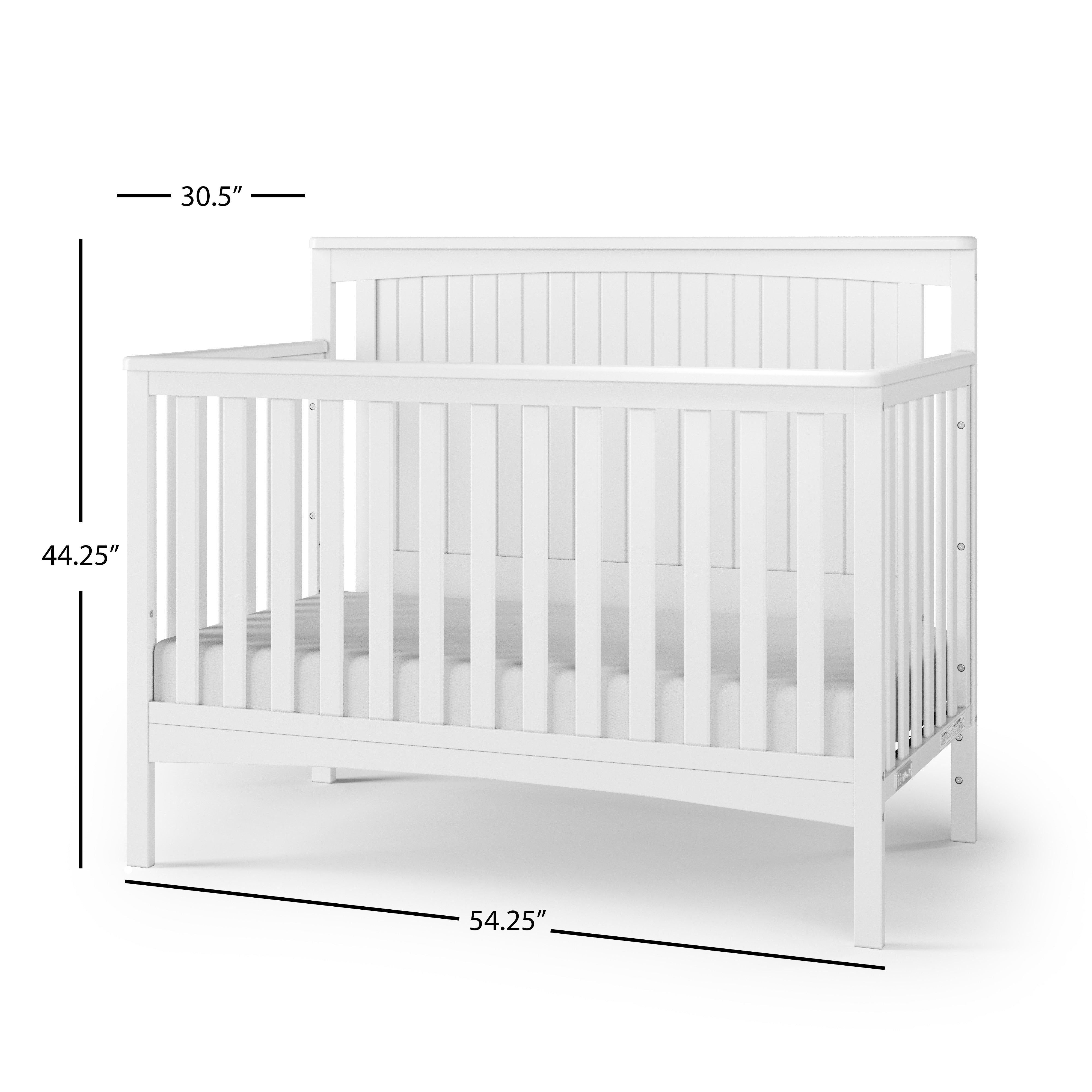 Scout 4-in-1 Convertible Crib, Matte White