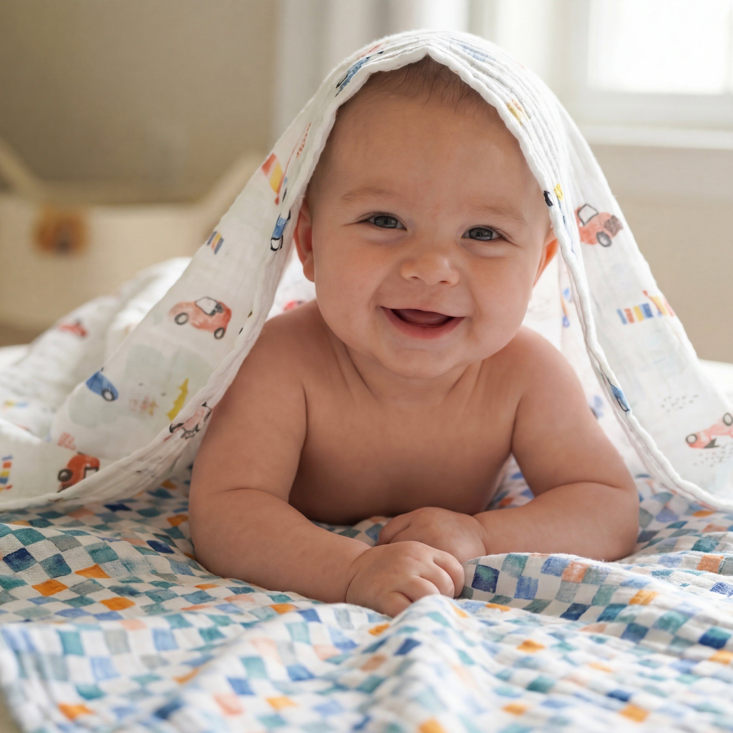 Essentials Cotton Muslin Swaddle Blanket 4 Pack