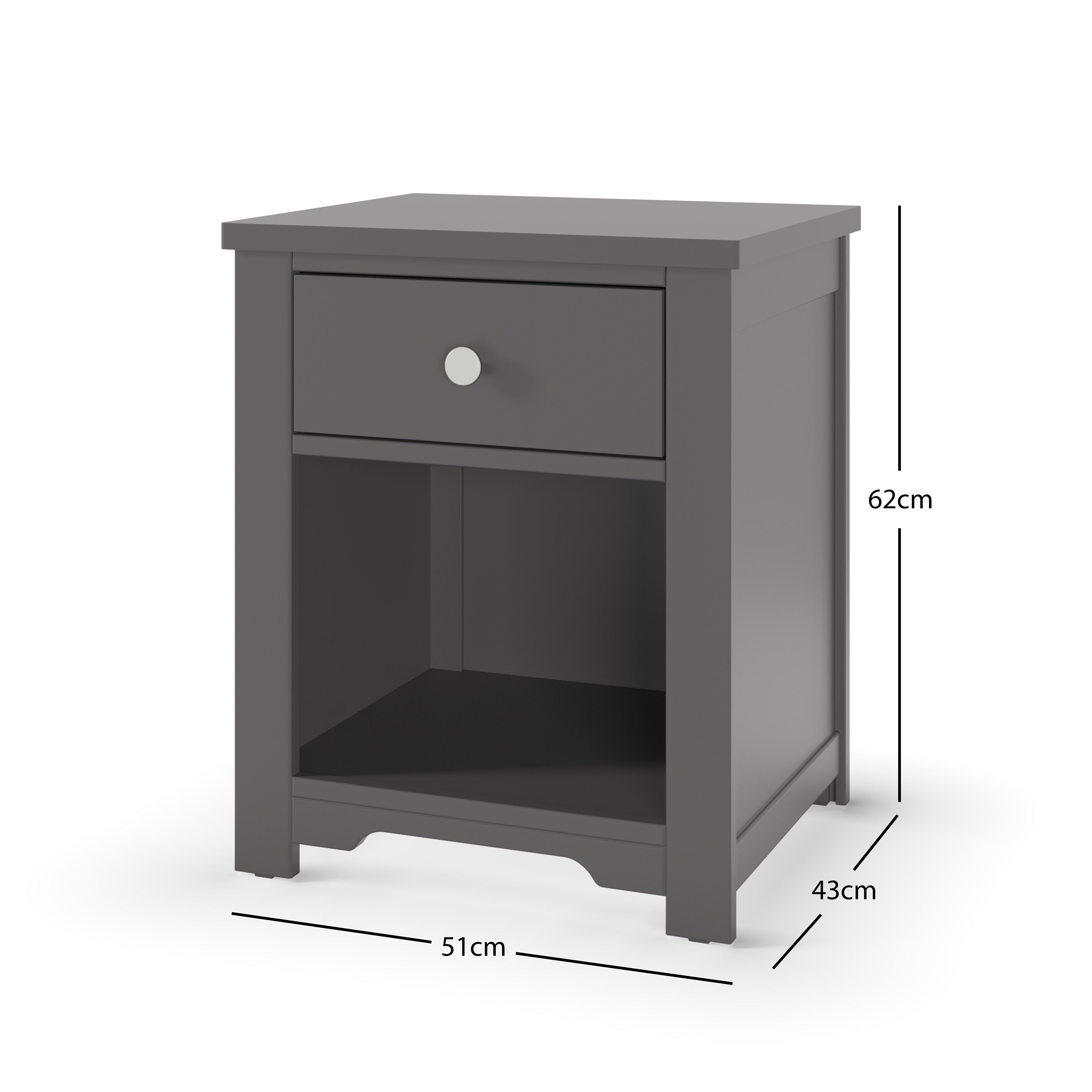 Harmony Nightstand, Cool Gray