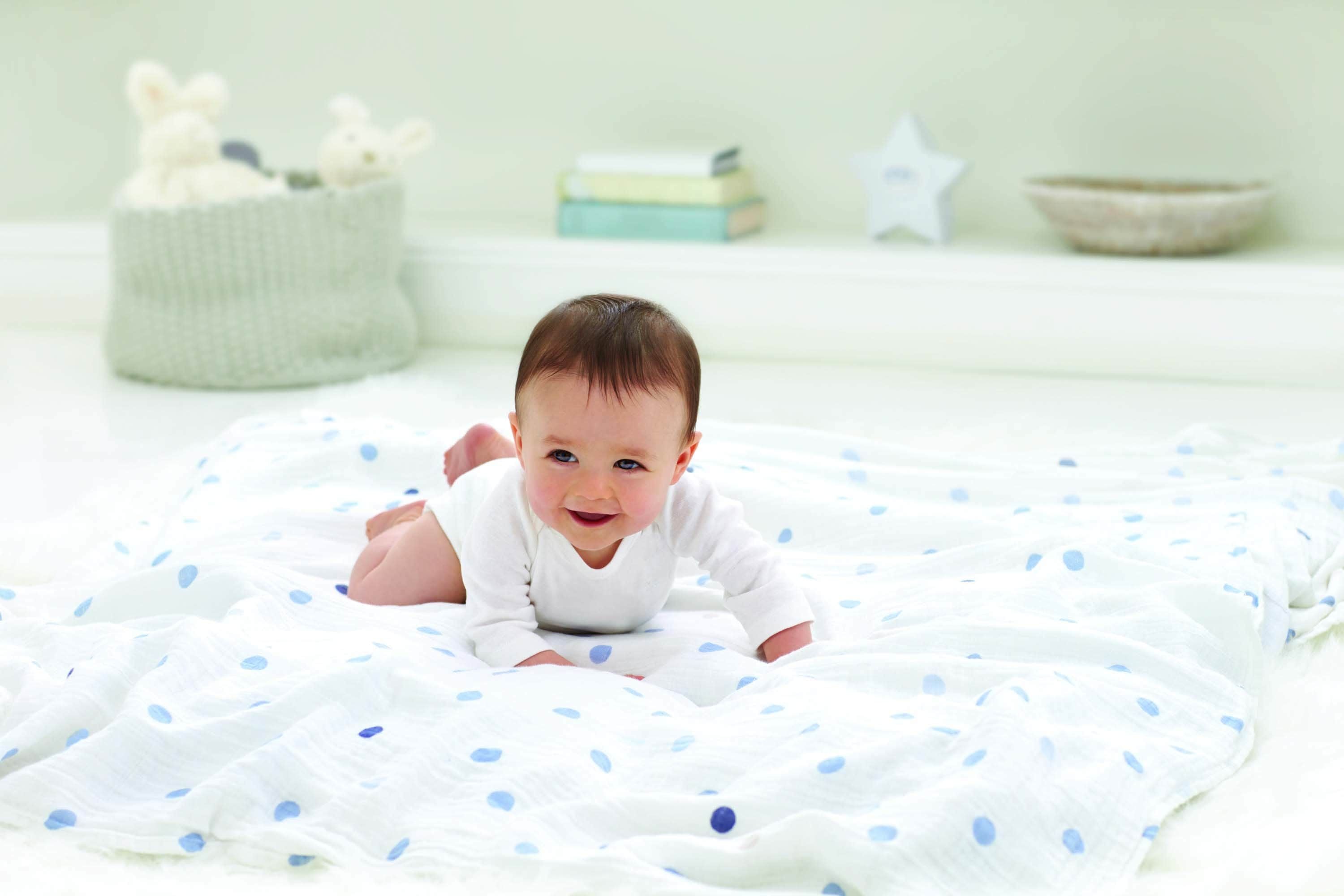 Boutique 100% Cotton Muslin Swaddle Blanket 4 Pack