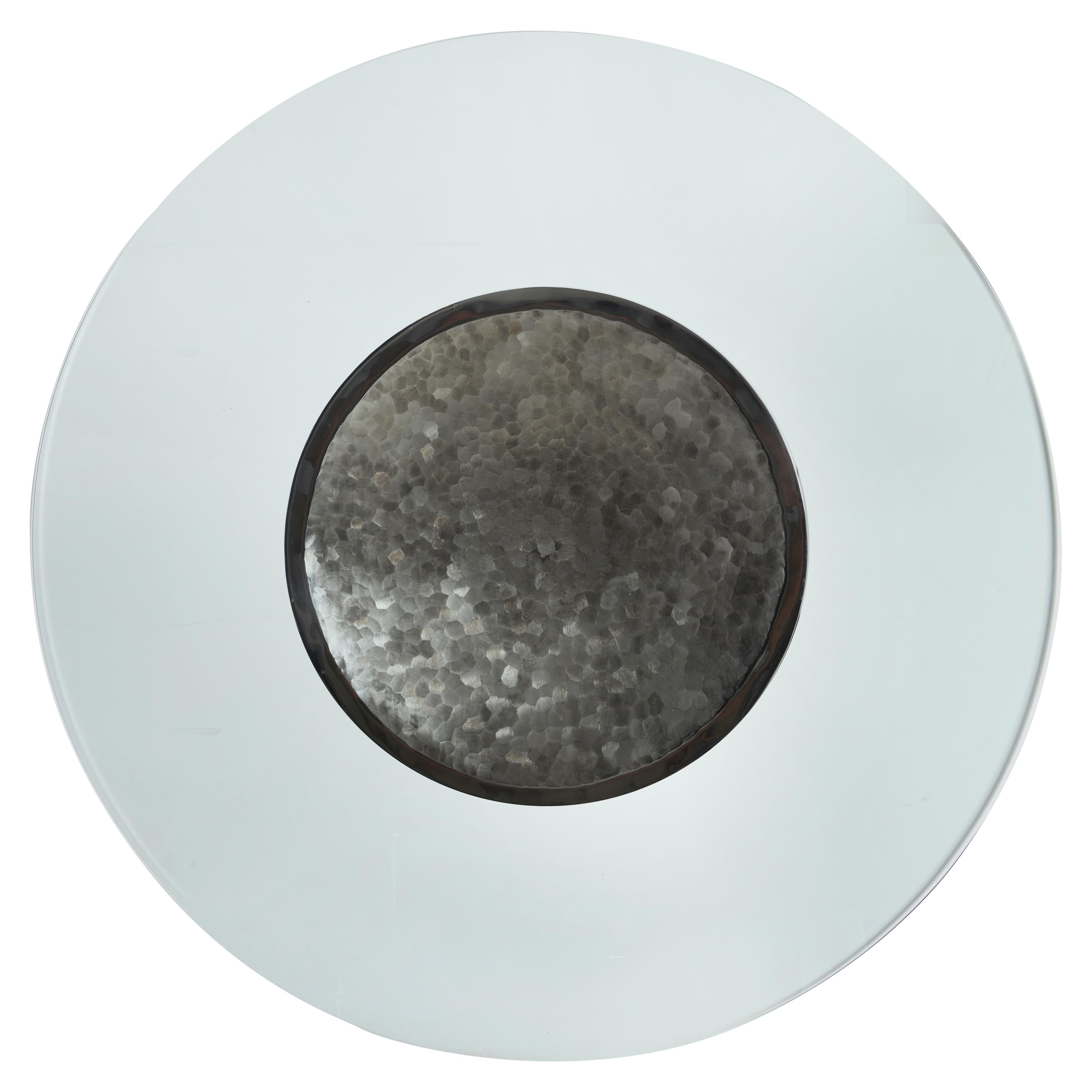 Bernhardt Dalton Round Glass Dining Table