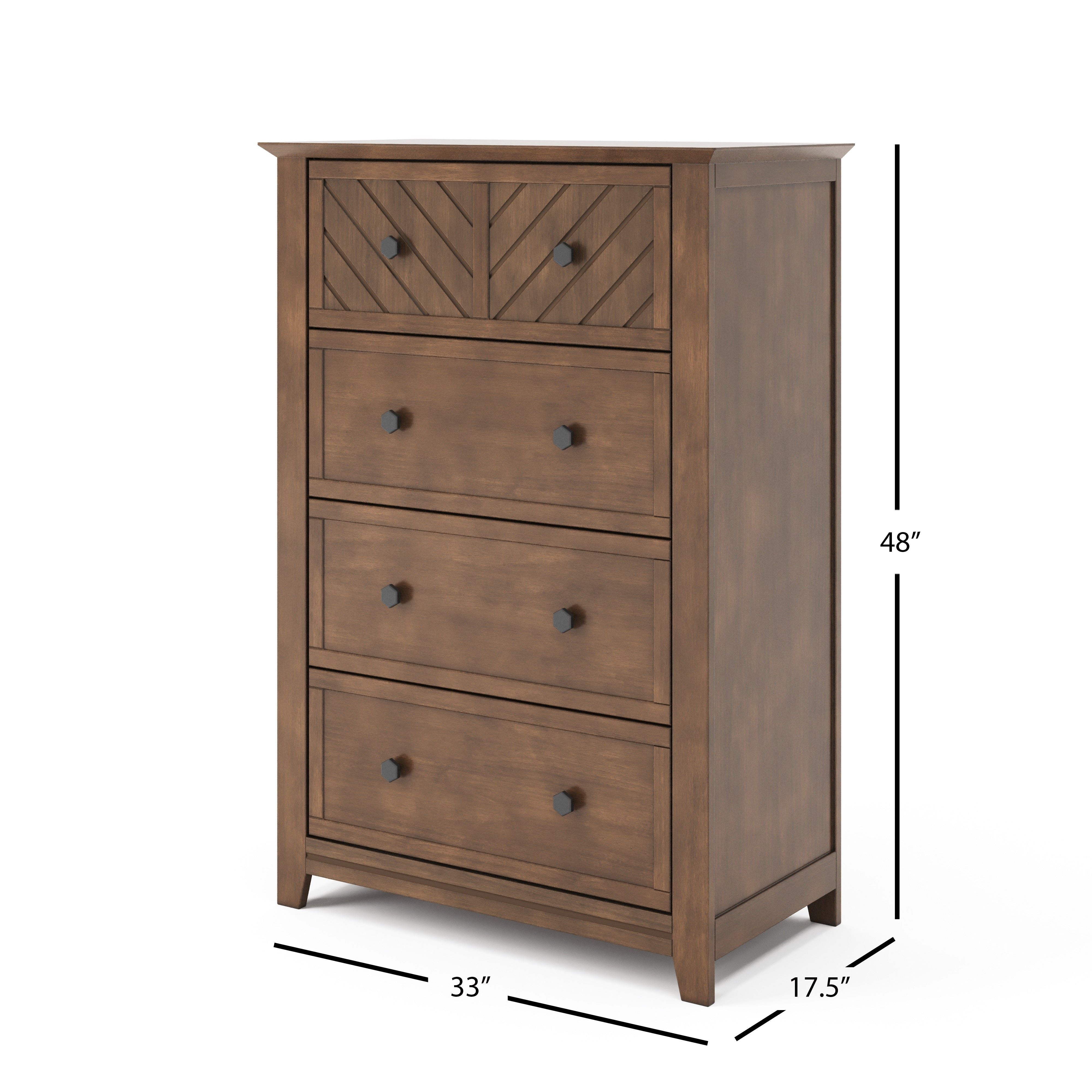Atwood 4-Drawer Chest, Cocoa Bean